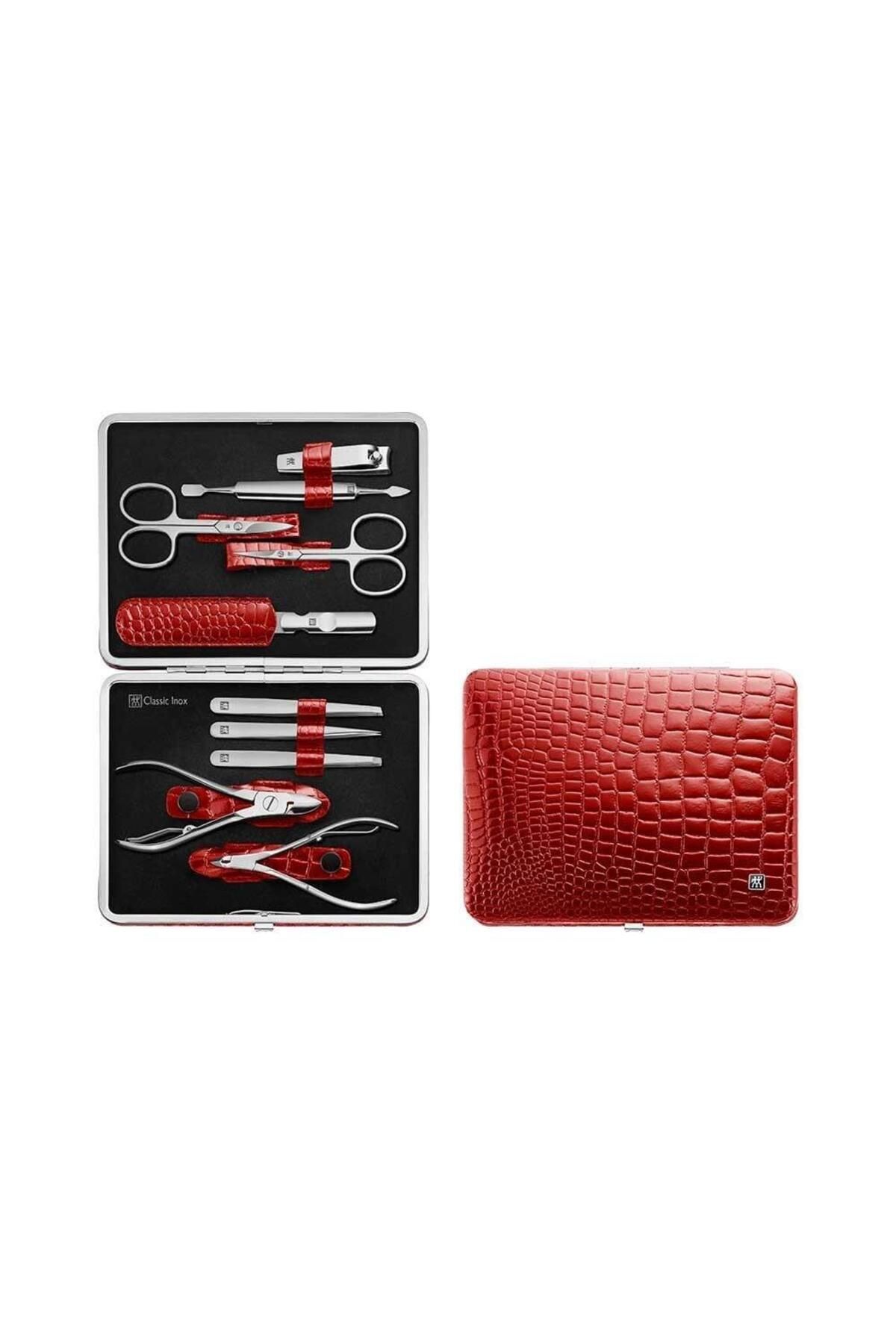 ZWILLING Classic Dana Derisi Manikür Seti 10 Parça Kırmızı