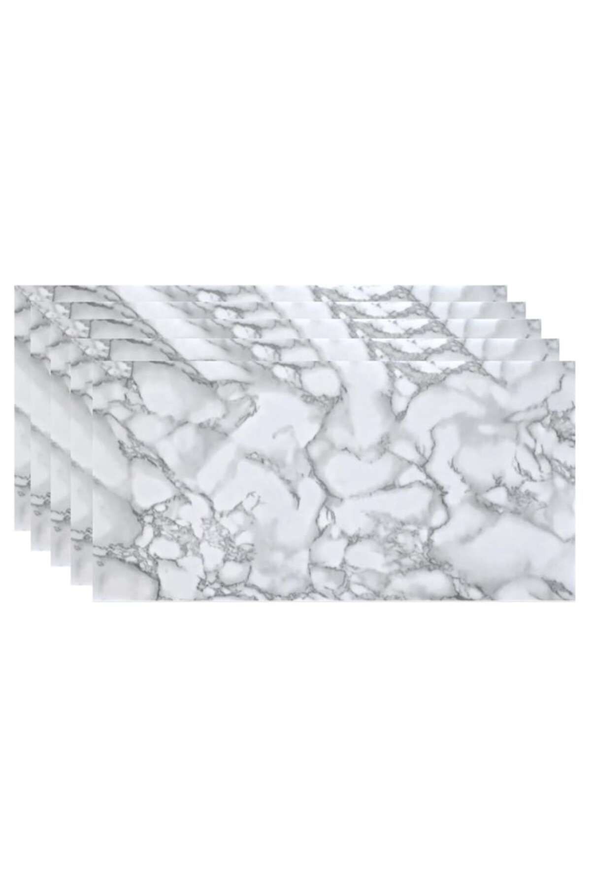 HOZRO-Set of 100 x HOZRO self-adhesive imitation marble tiles, abstract pattern, for walls, covers a surface 2