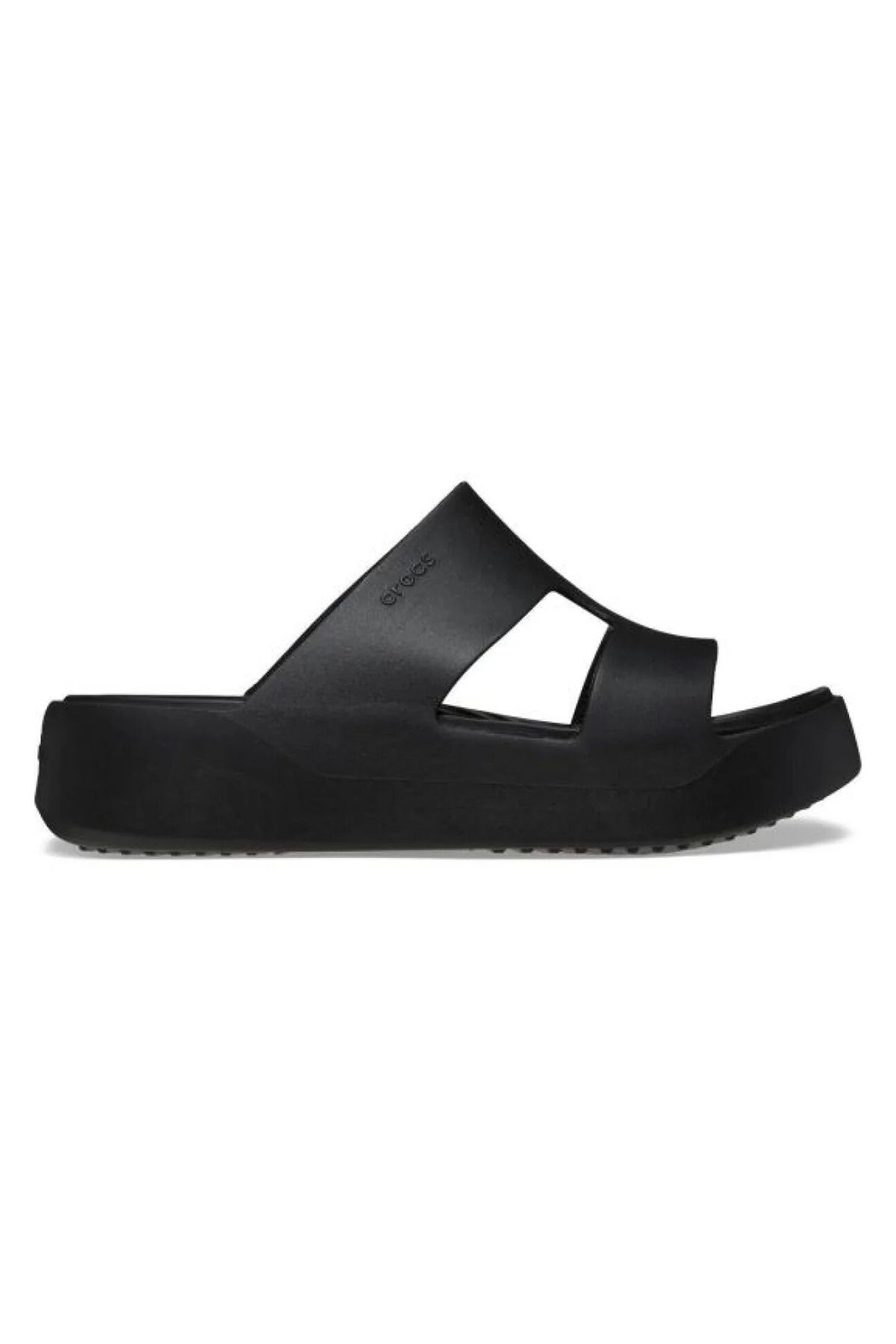 Crocs Getaway Platform H-Strap Kadın Siyah Günlük Stil Terlik 209409_001