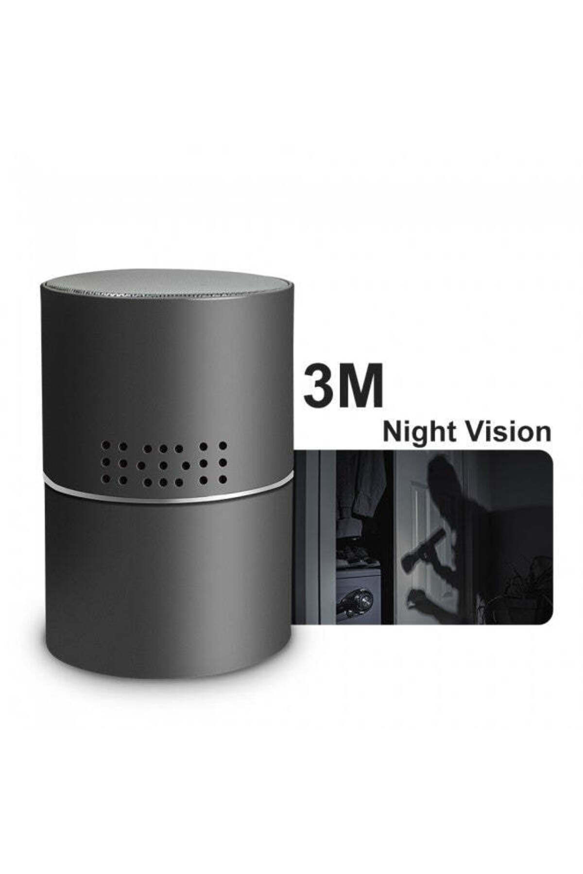 Minitechnics-Bluetooth Speaker with Video Camera, WI-FI, IP, P2P+DVR, Motion Detector, 330 Degree Rotating Lens 1