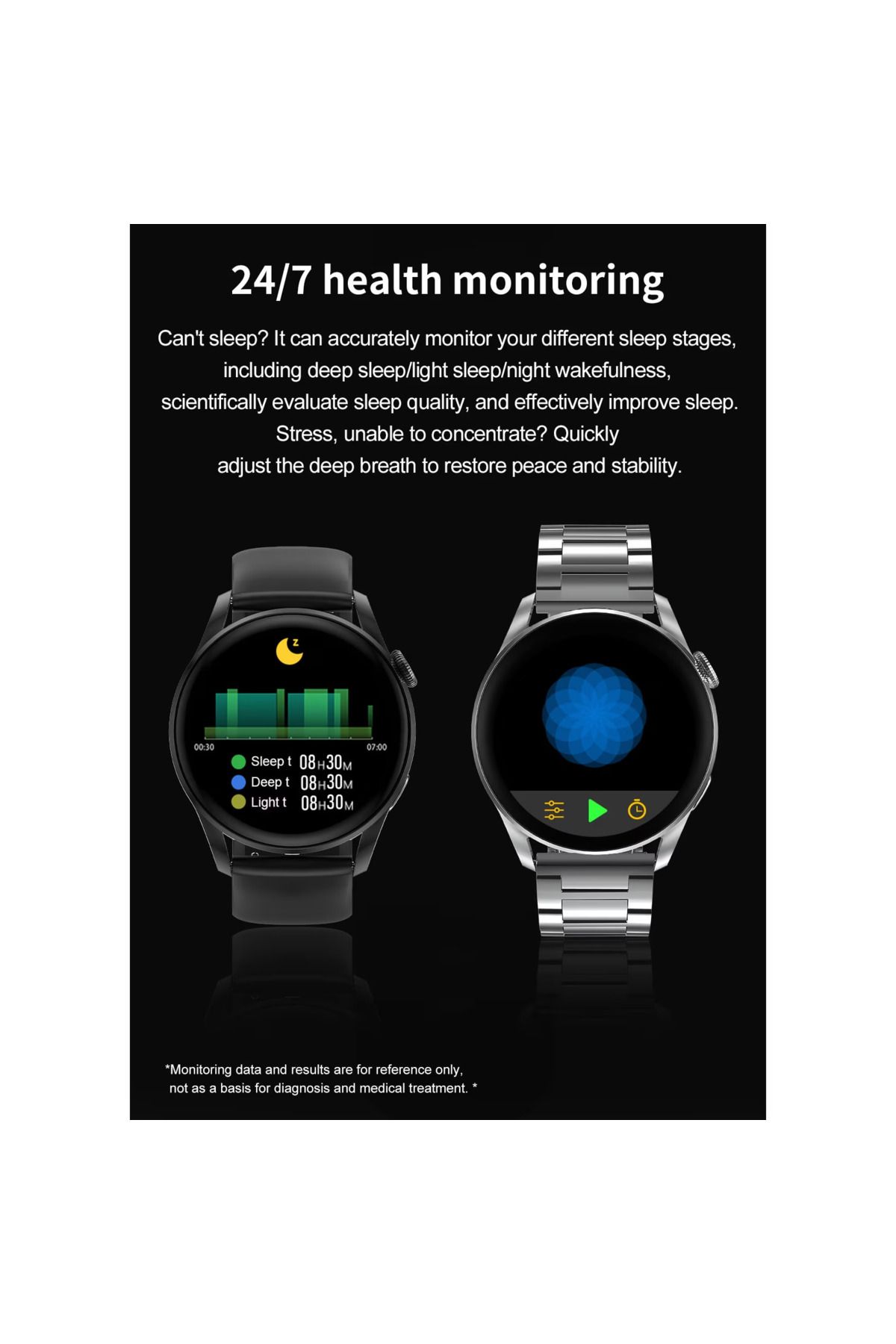 Smart Vibe-SmartWatch DT™ WATCH3, Bluetooth HD Calling, Call/Message NOTIFICATIONS, 1.36" Borderless 4D, Silver 5