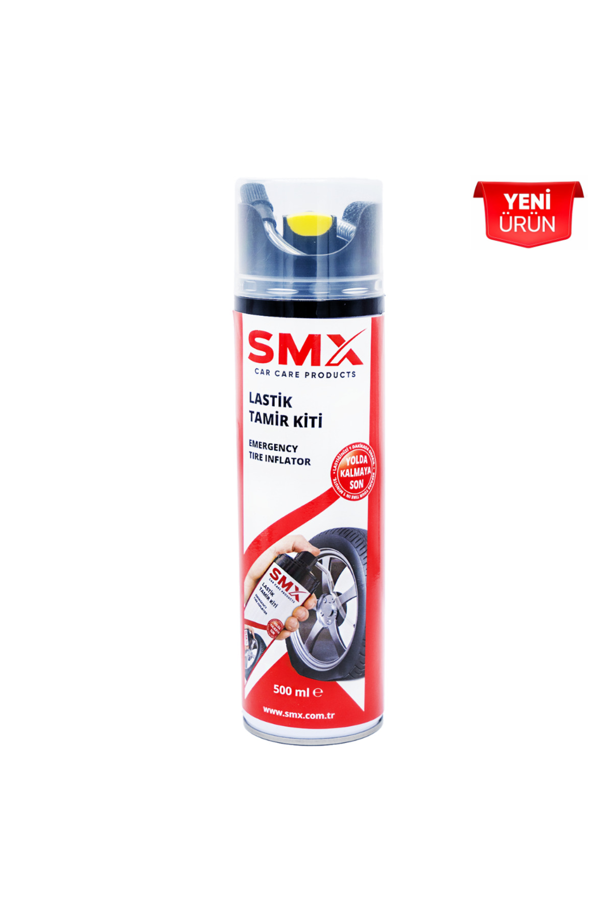 SMX Lastik Tamir Kiti (500ml) Lastik Onarım Spreyi, Oto İlk Yardım