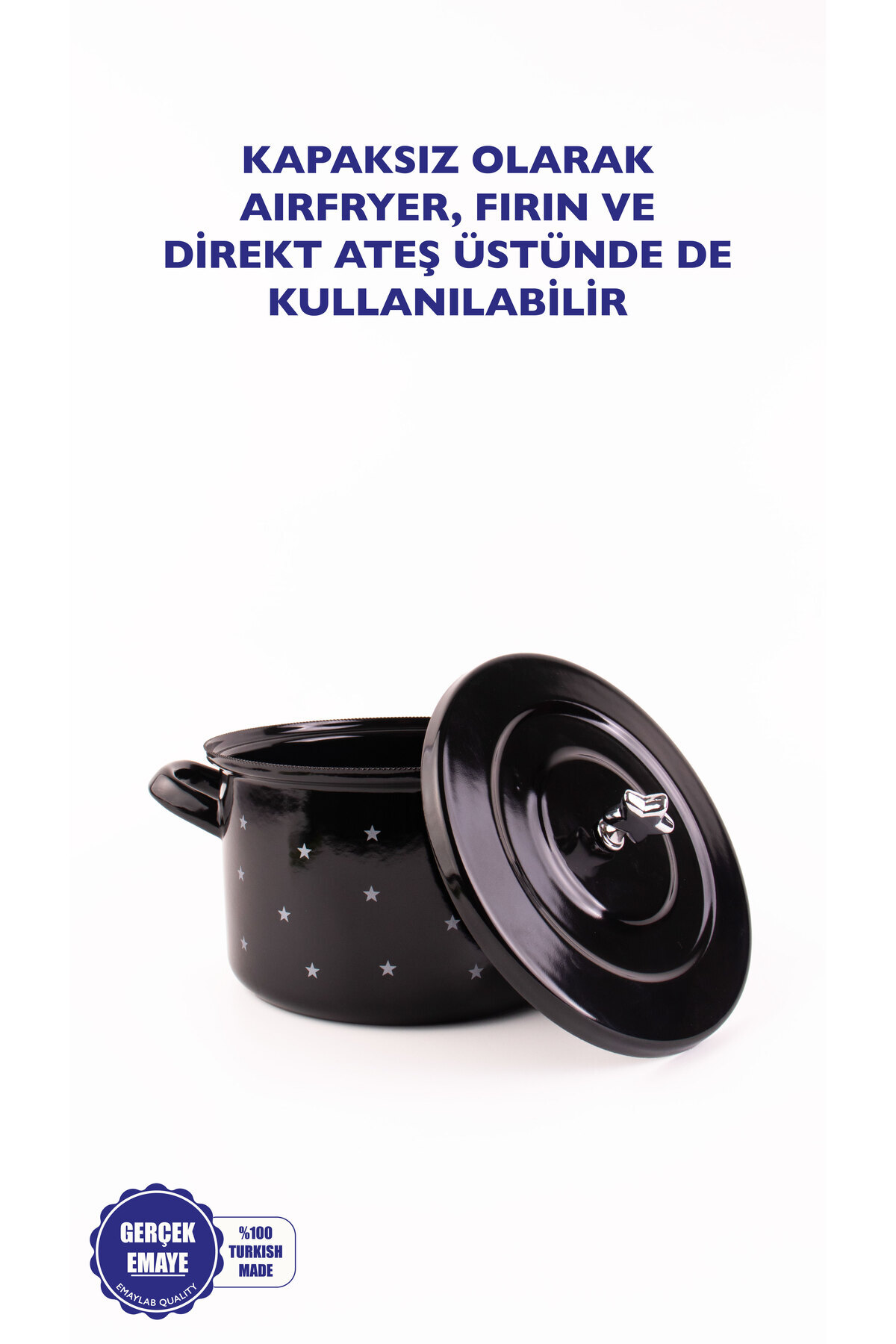 EMAYlab-Star Enamel 20cm Pot - 3 Liters 4