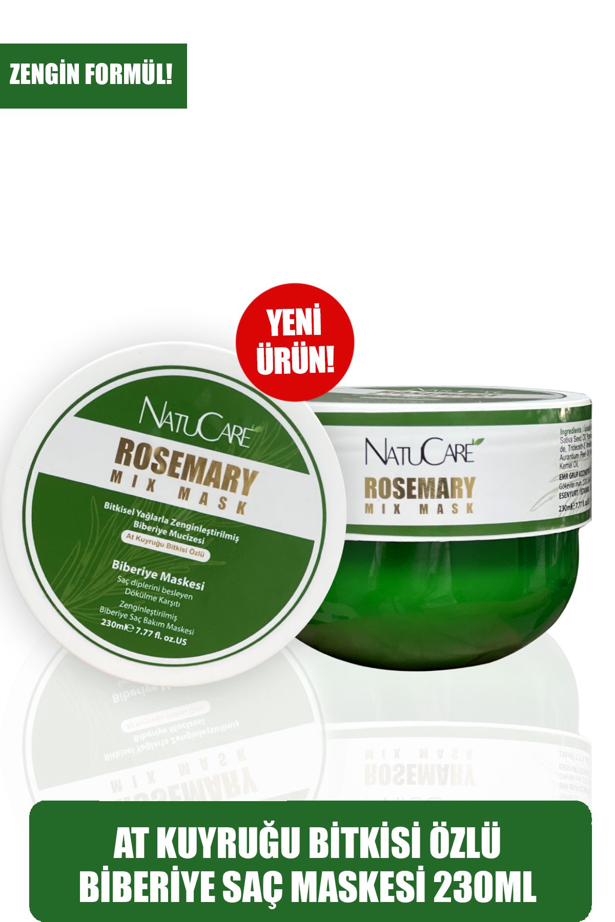 NatuCare Biberiye Saç Bakım Maskesi 230ml