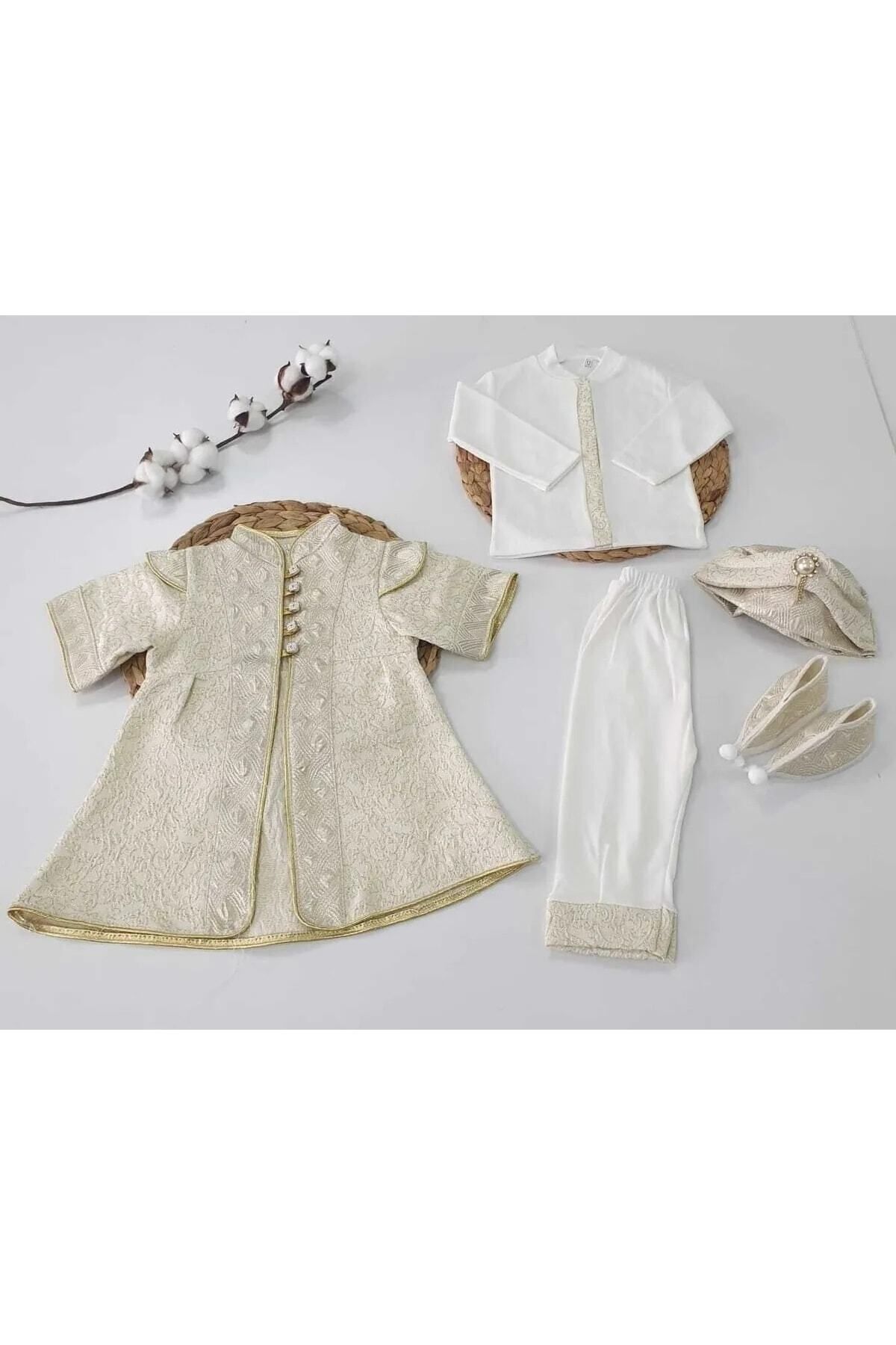 Cherub Baby Erkek Bebek Mevlütlük Şehzade Sünnetlik Sünnet Kıyafeti Erkek Çocuk Hediye Bebek Hediyelik fotoğrafı 3 (önizleme)