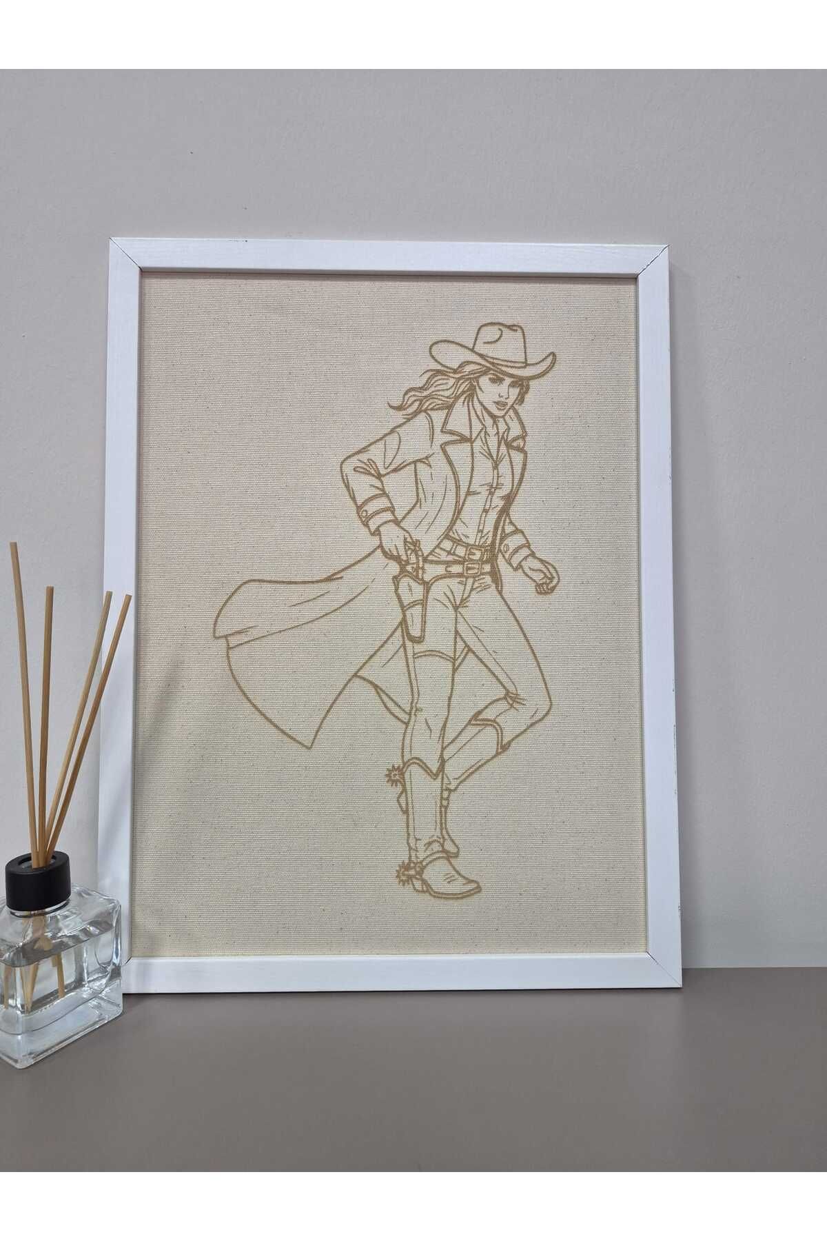 Grand Fine Art Kumaş Üzeri Lazer Kazıma Kadın Tetik