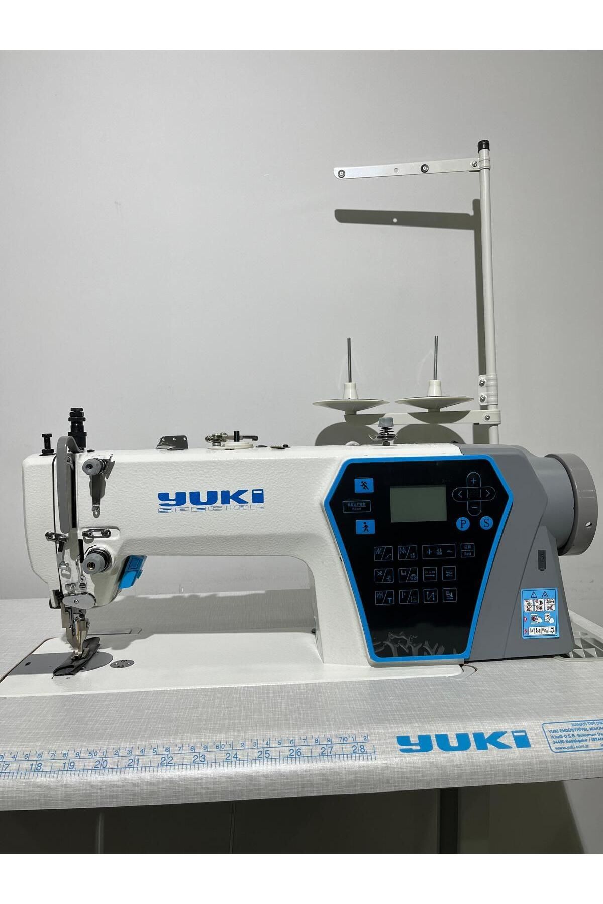 Yuki YK-0303S8-H Çift Papuç Elektronik Step Motorlu Deri Makinası (10 mm)