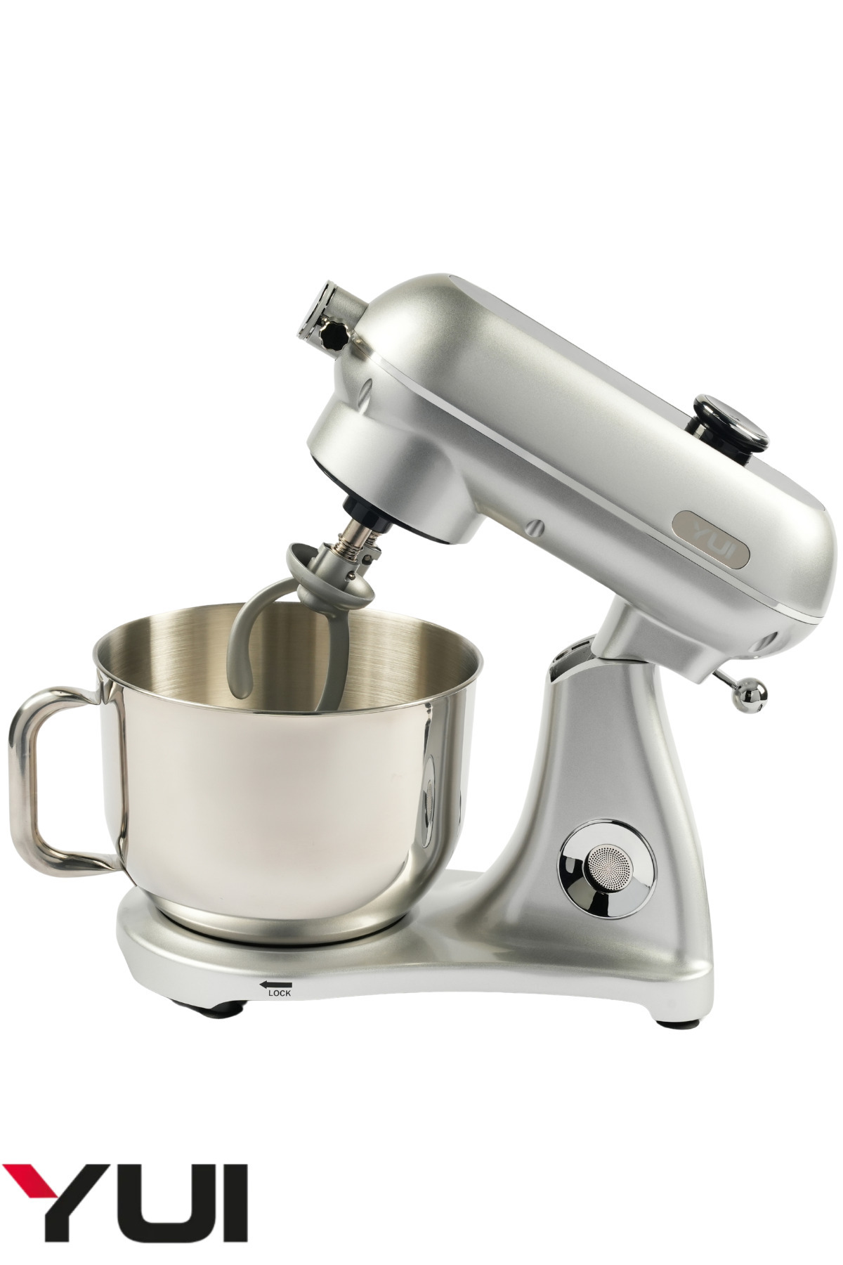 M122 Plus Easy Chef Dc Motor Stand Mixer Double Head Speaker Featured Silver