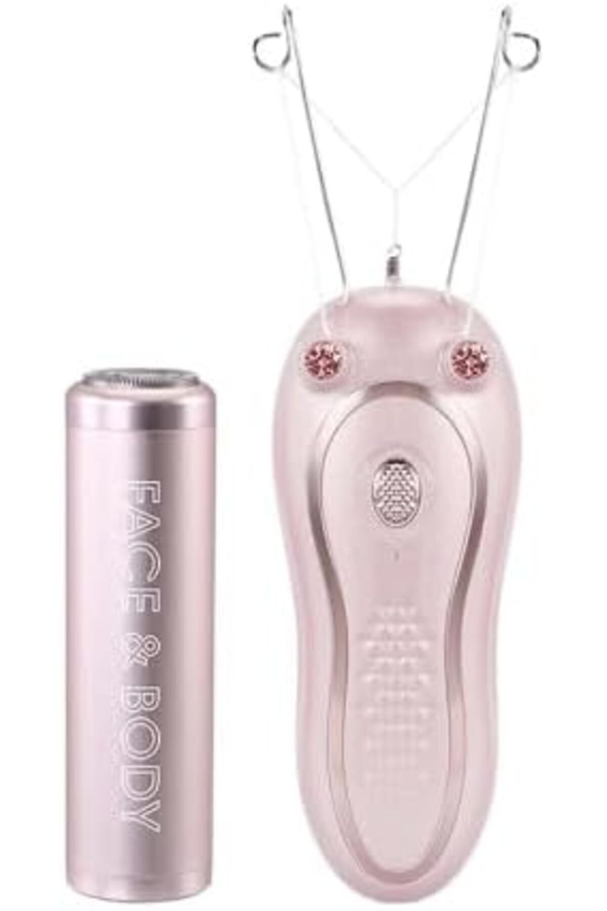 ماكينة إزالة الشعر من انزو، لإزالة الشعر بدون مجهود مزودة بسرعتين وتقنية خيوط القطن وإضاءة، En-6083a