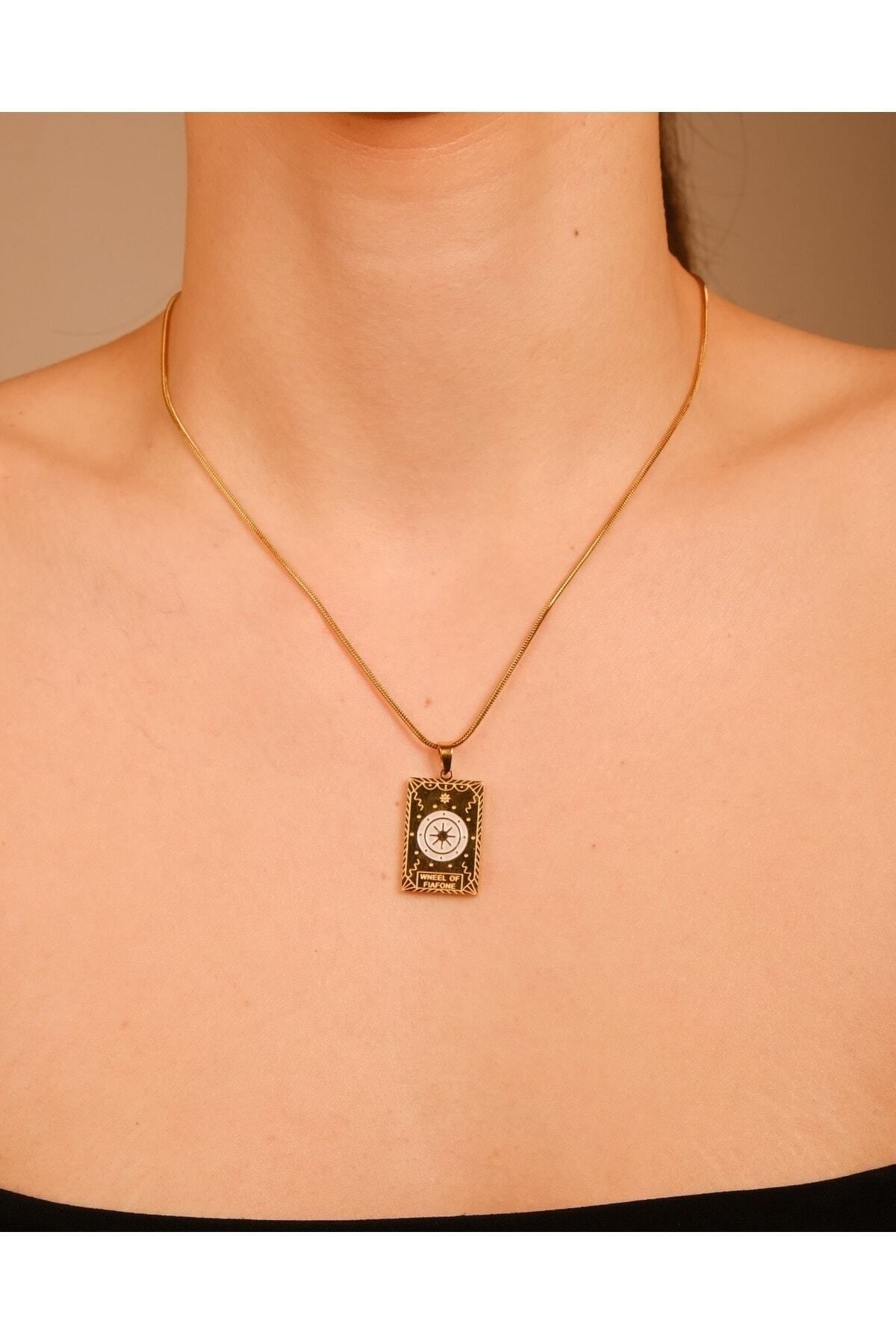 Lekka Design-Women's Jewelry Tarnish Free Steel Jewelry Tarot Necklace 5