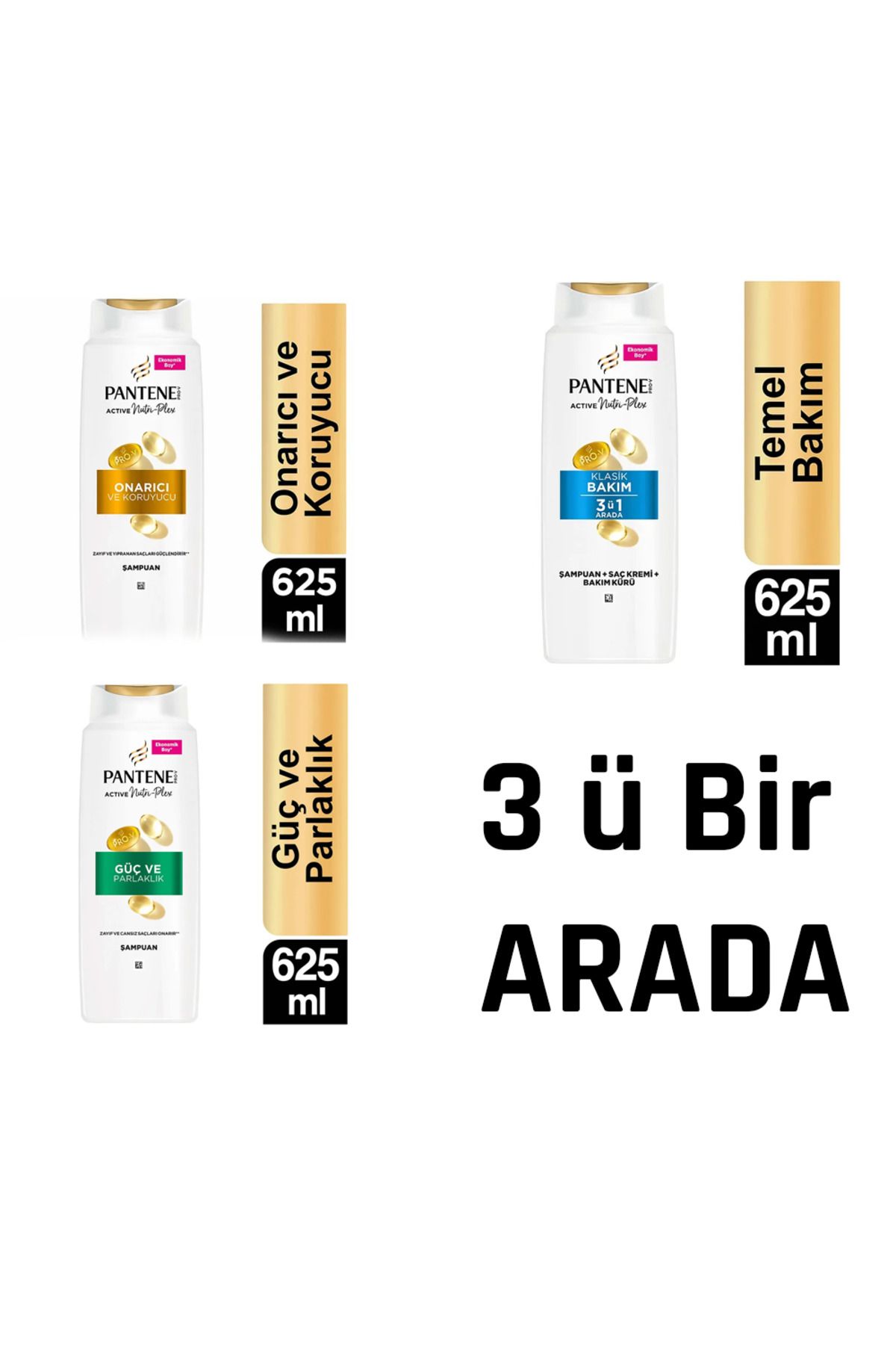 Pantene Şampuan Çeşitleri 625 Ml