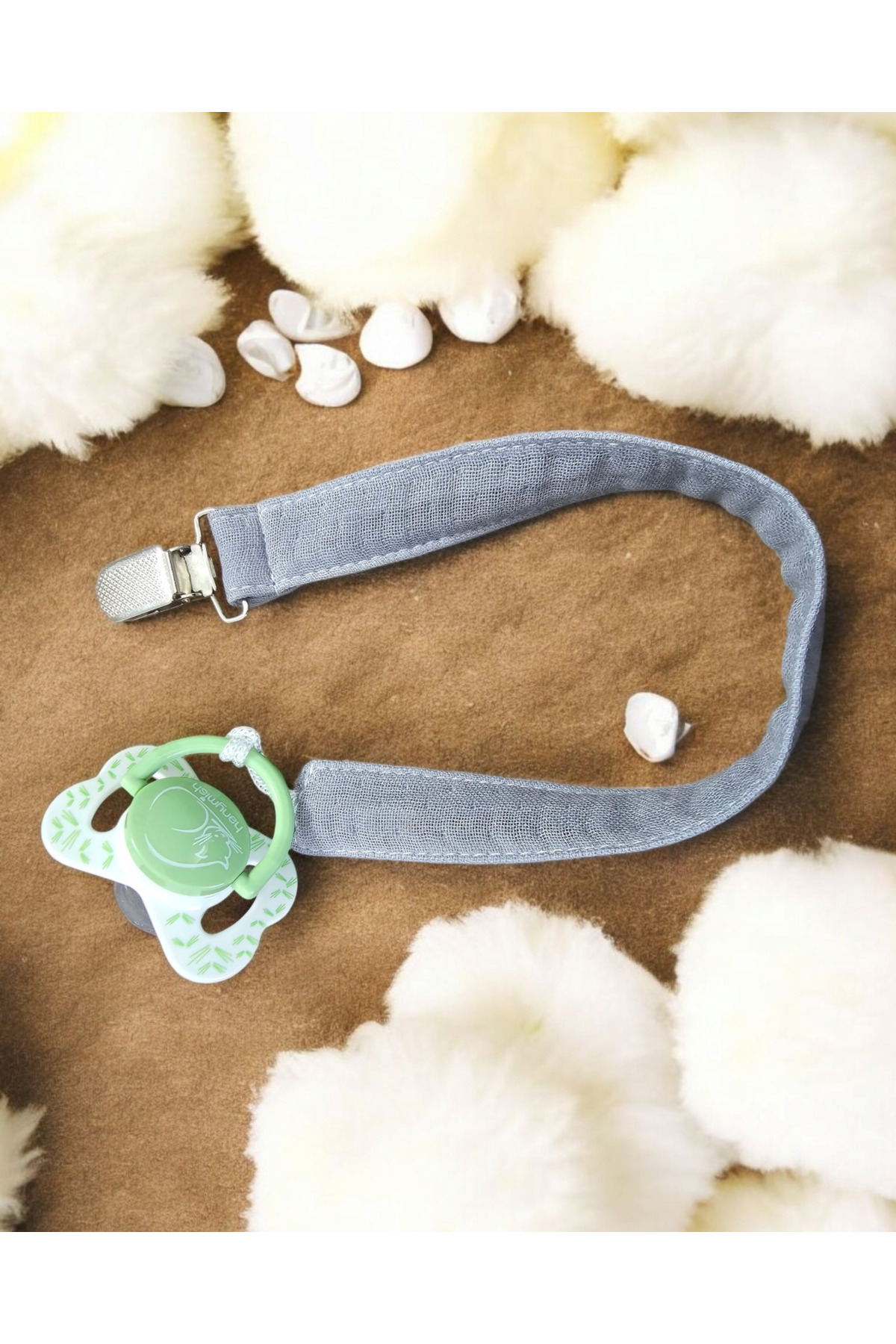 BeybiNest Multi Müslin Emzik Askısı Klipsli Emzik Tutacağı 3 Lü Set fotoğrafı 5 (önizleme)