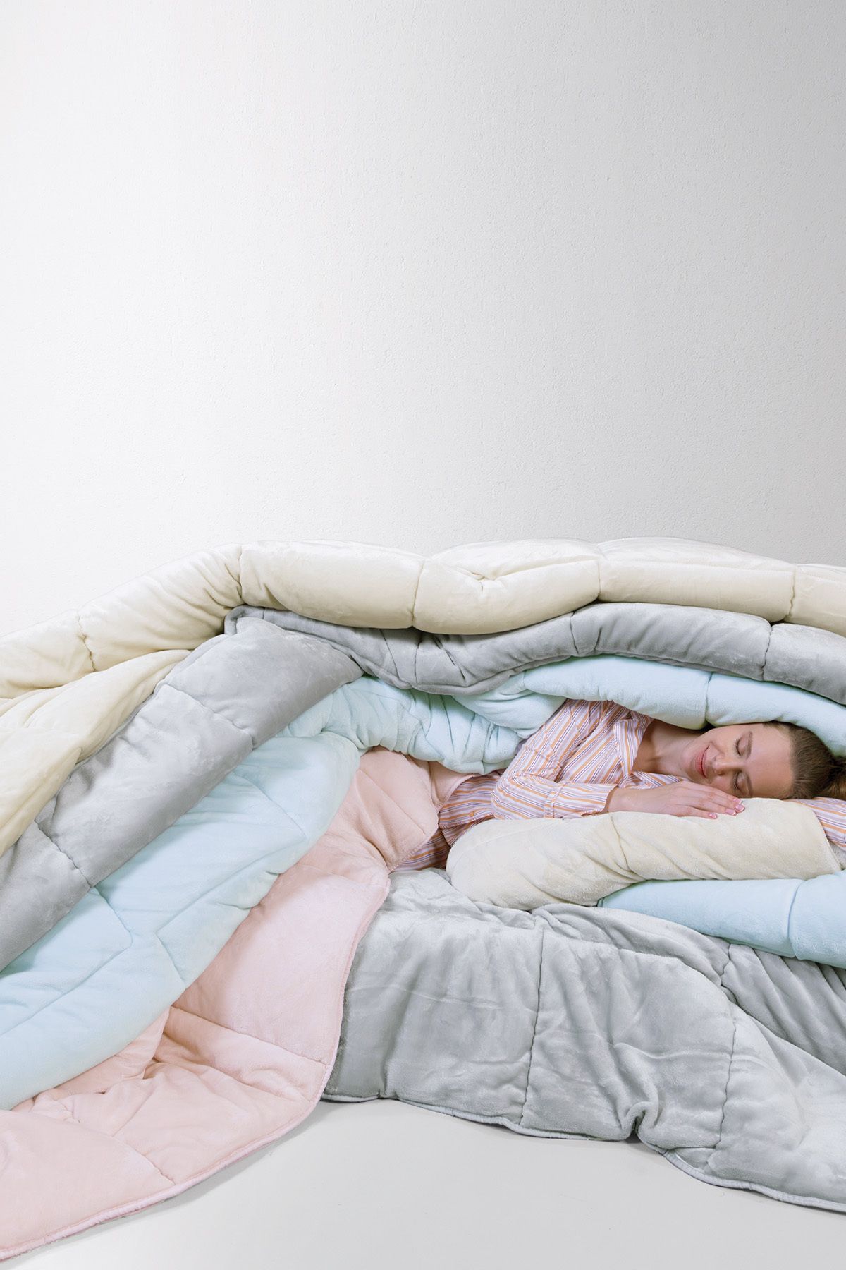 Yataş-Macaron Single Wellsoft Quilt - Gray 7