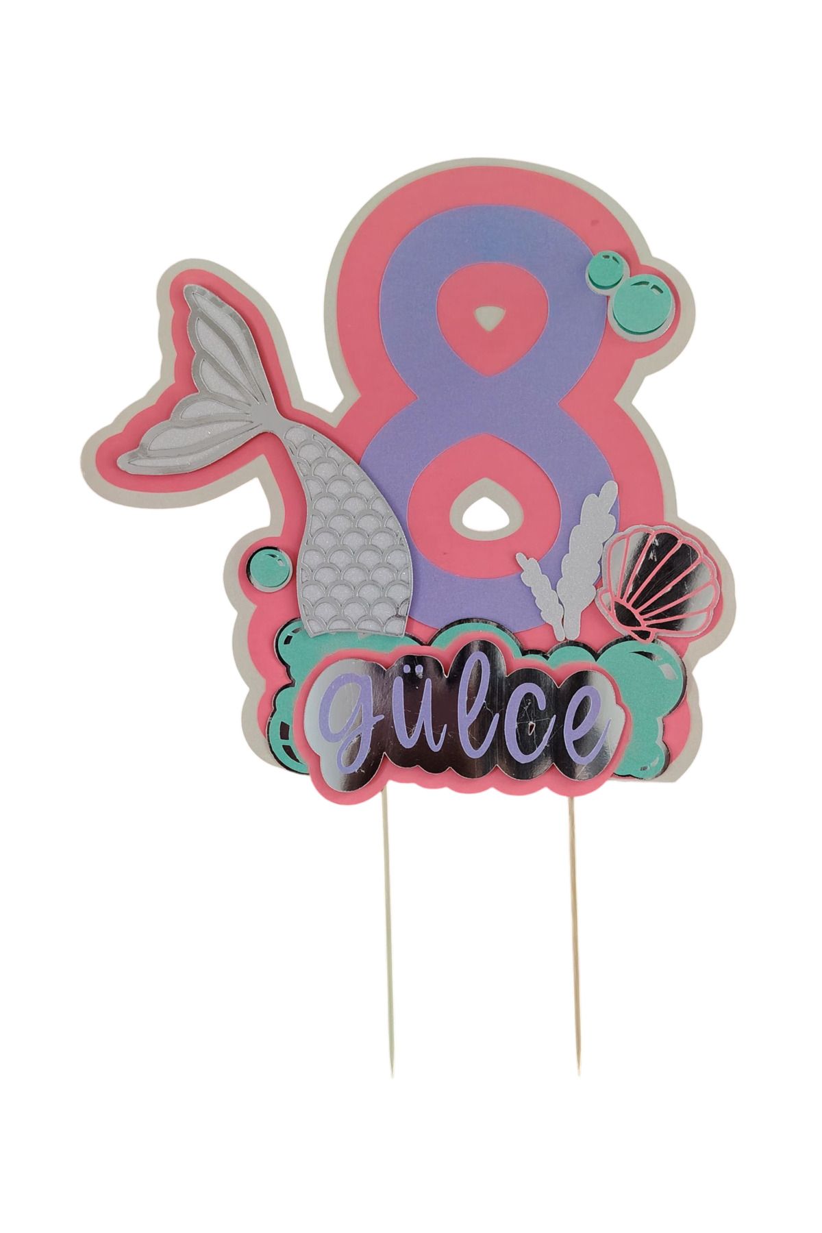 Hepsiihtiyaç 3D CAKE TOPPER MERMAID