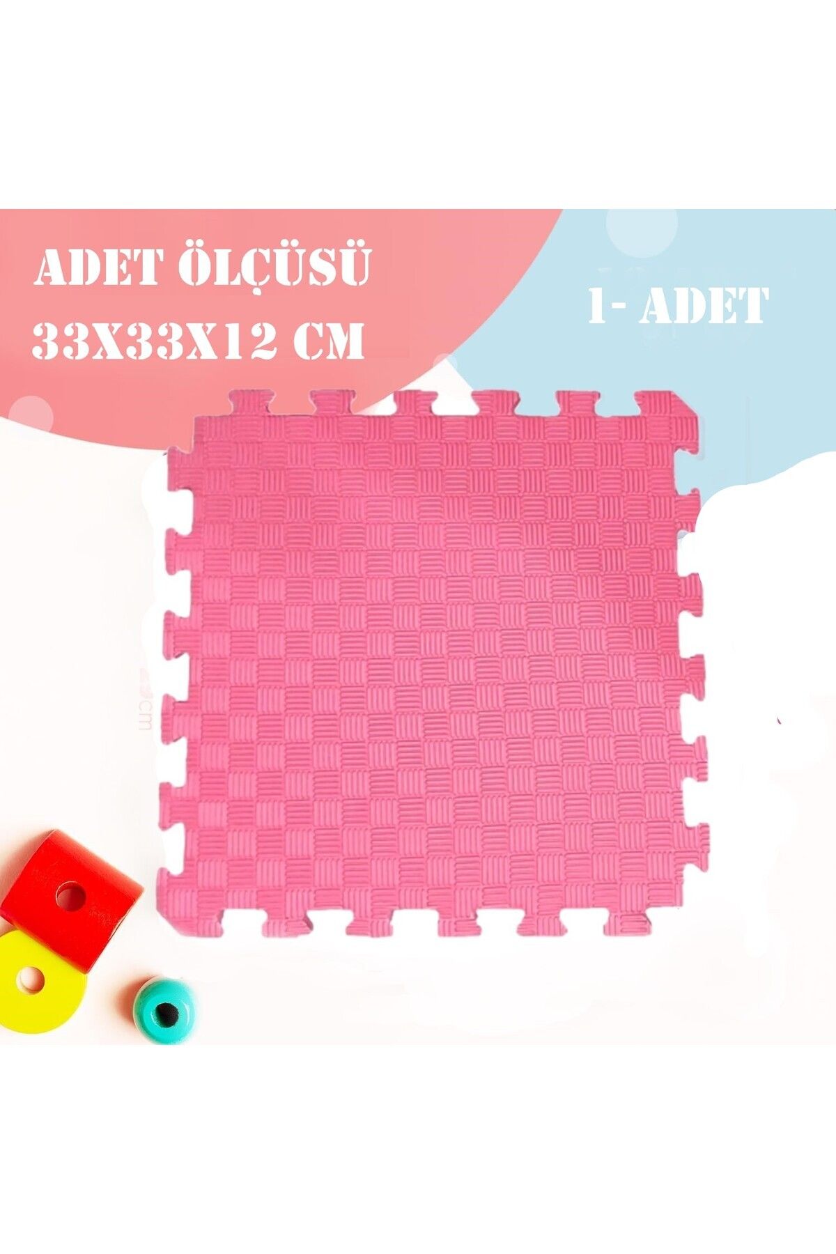 İnfant Hobby İnfant Hooby Premium Puzzle Köpük Karo Oyun Matı Seti 33x33x12 mm (1 ADET)
