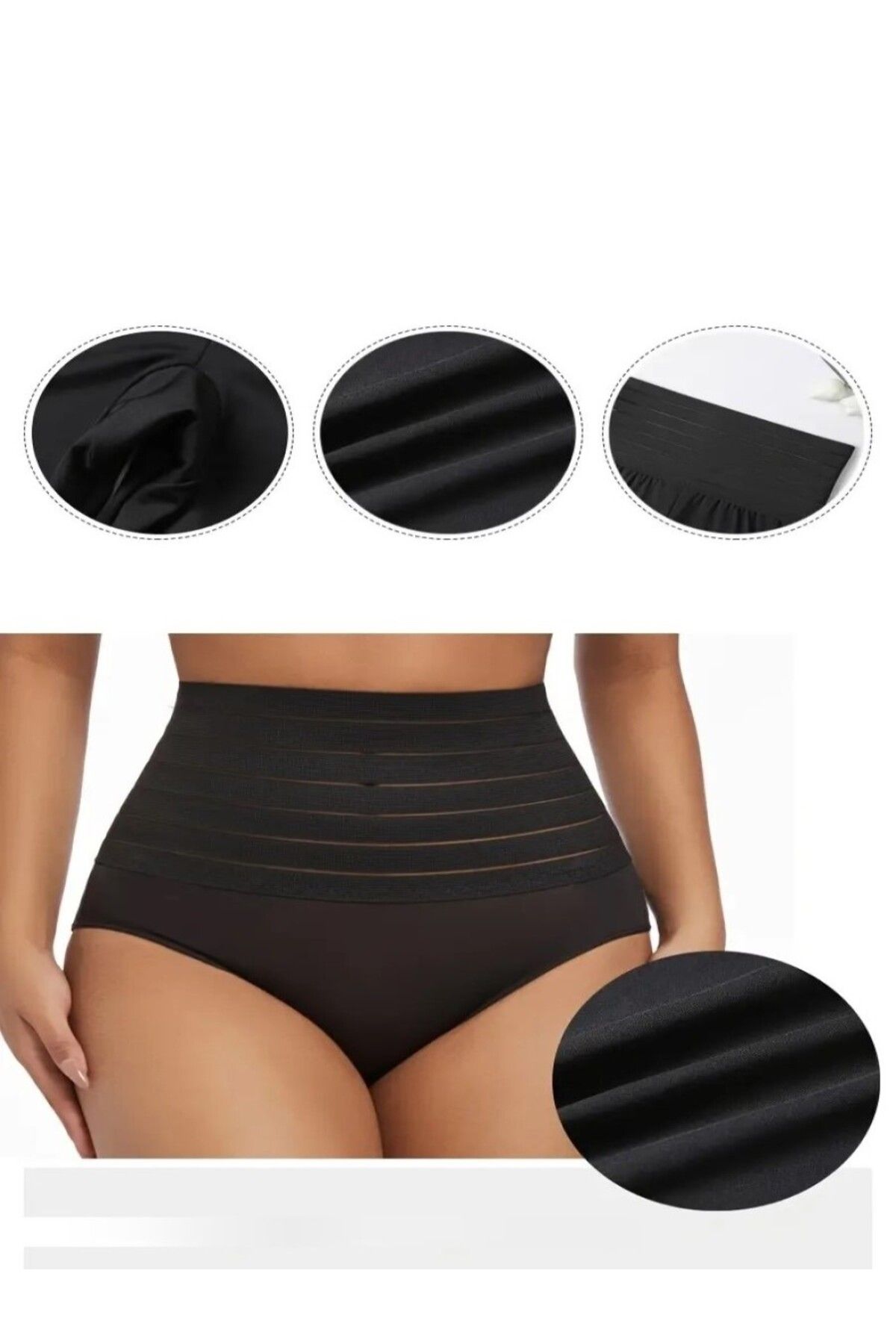 MİSTİRİK-Model Buturo - Chiloți sport negri pentru abdomen și abdomen 2