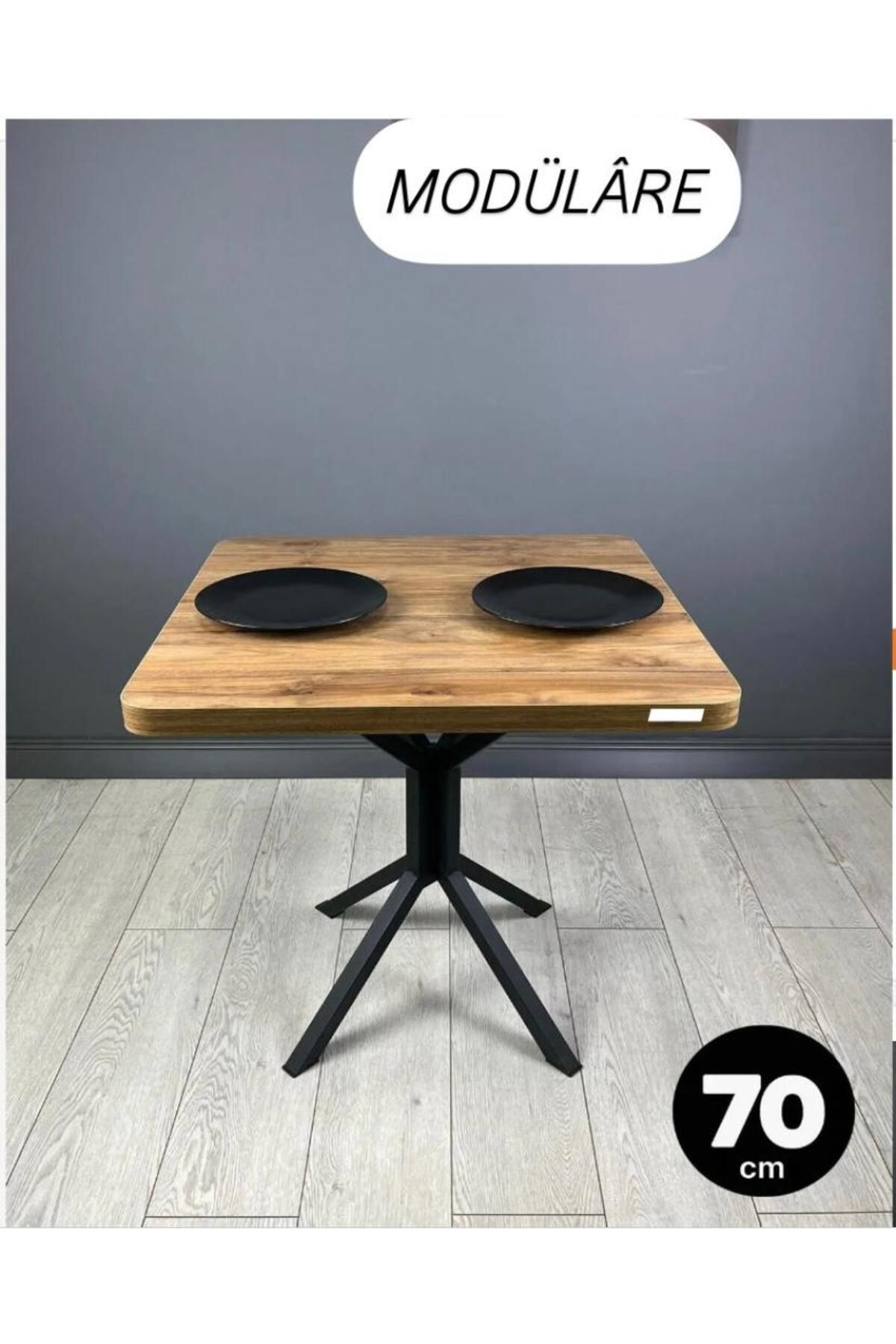 modülare MUTFAK CAFE BALKON BAHÇE RESTORAN YEMEK MASASI METAL AYAK 80CM