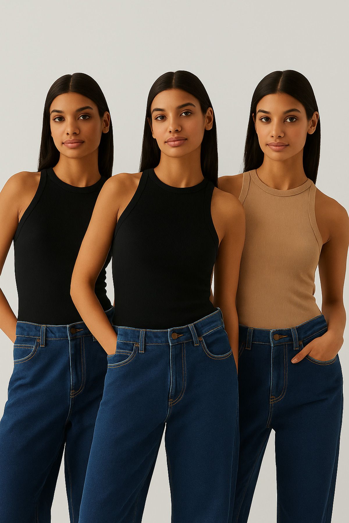 GIA - ART 3'lü Halter Yaka Atlet Seti