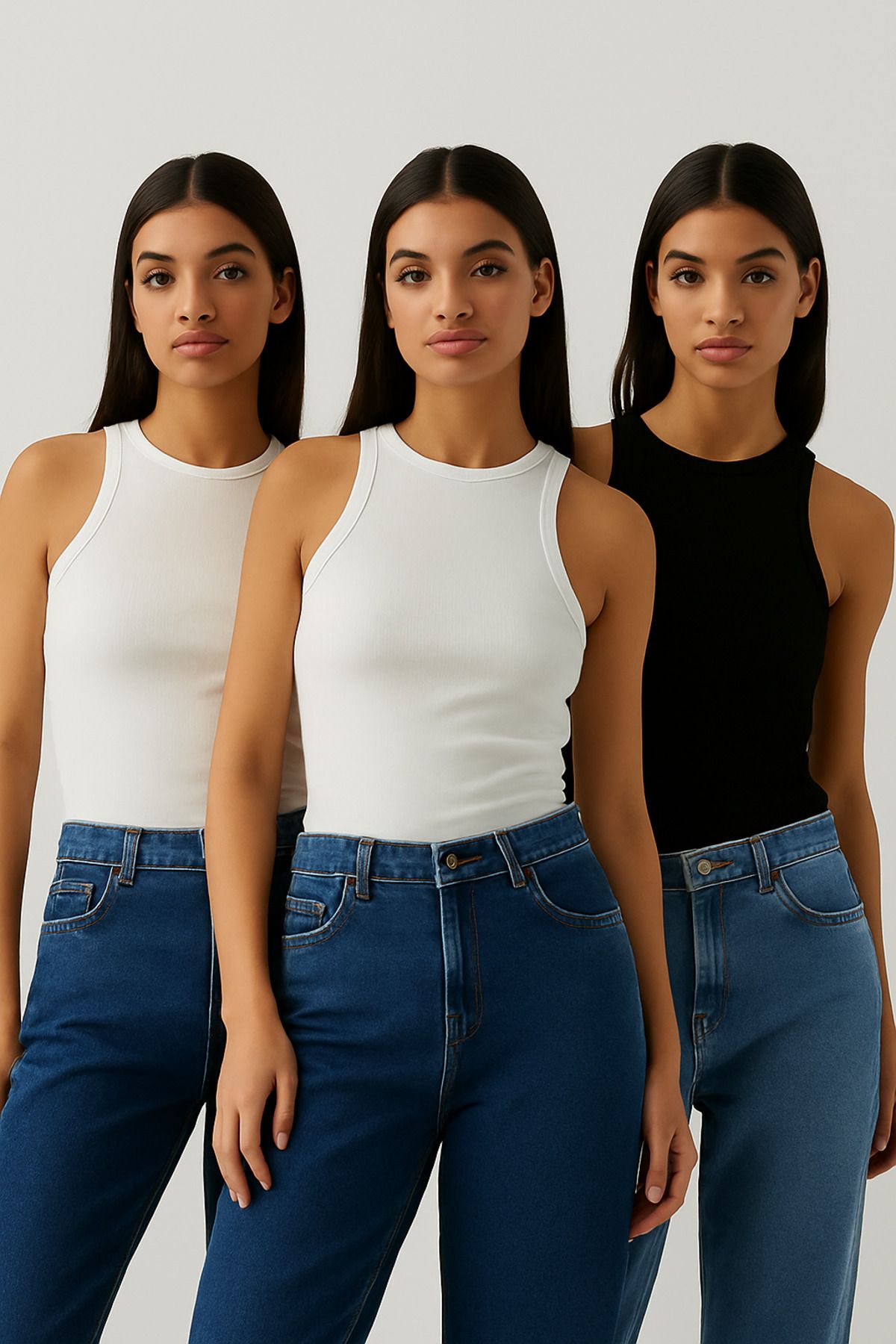 GIA - ART 3'lü Halter Yaka Atlet Seti