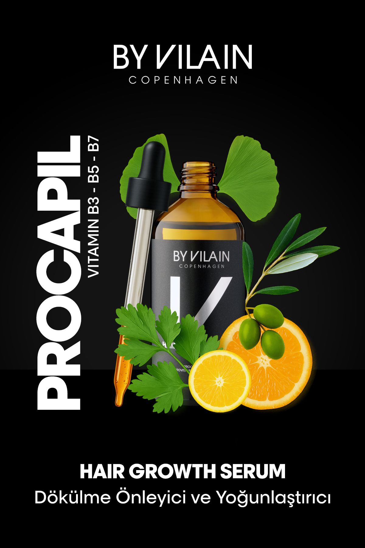 By Vilain Hair Growth Serum Dökülen Saçlar Için Dökülme Önleyici Ve Yoğunlaştırıcı Serum 100ml