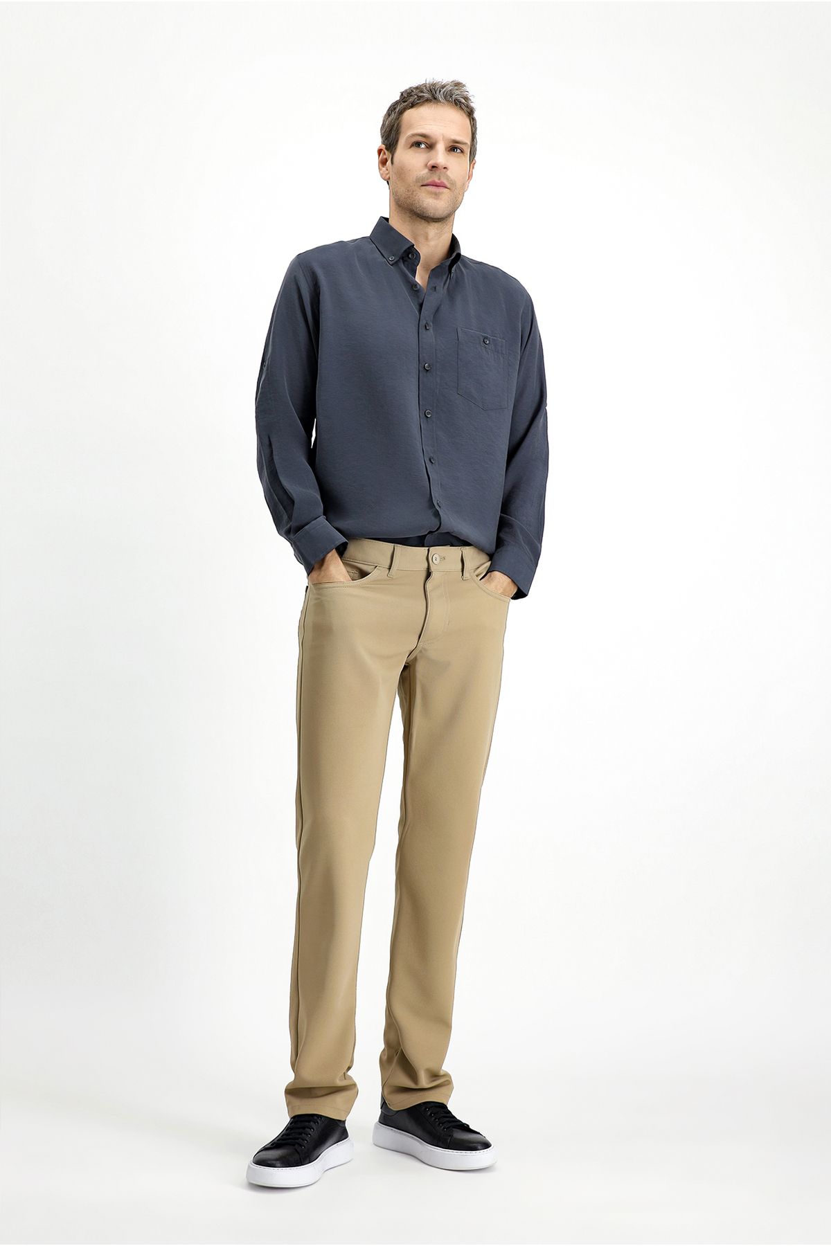 POLO CLUB Relax Fit Rahat Kesim Kanvas / Chino Pantolon