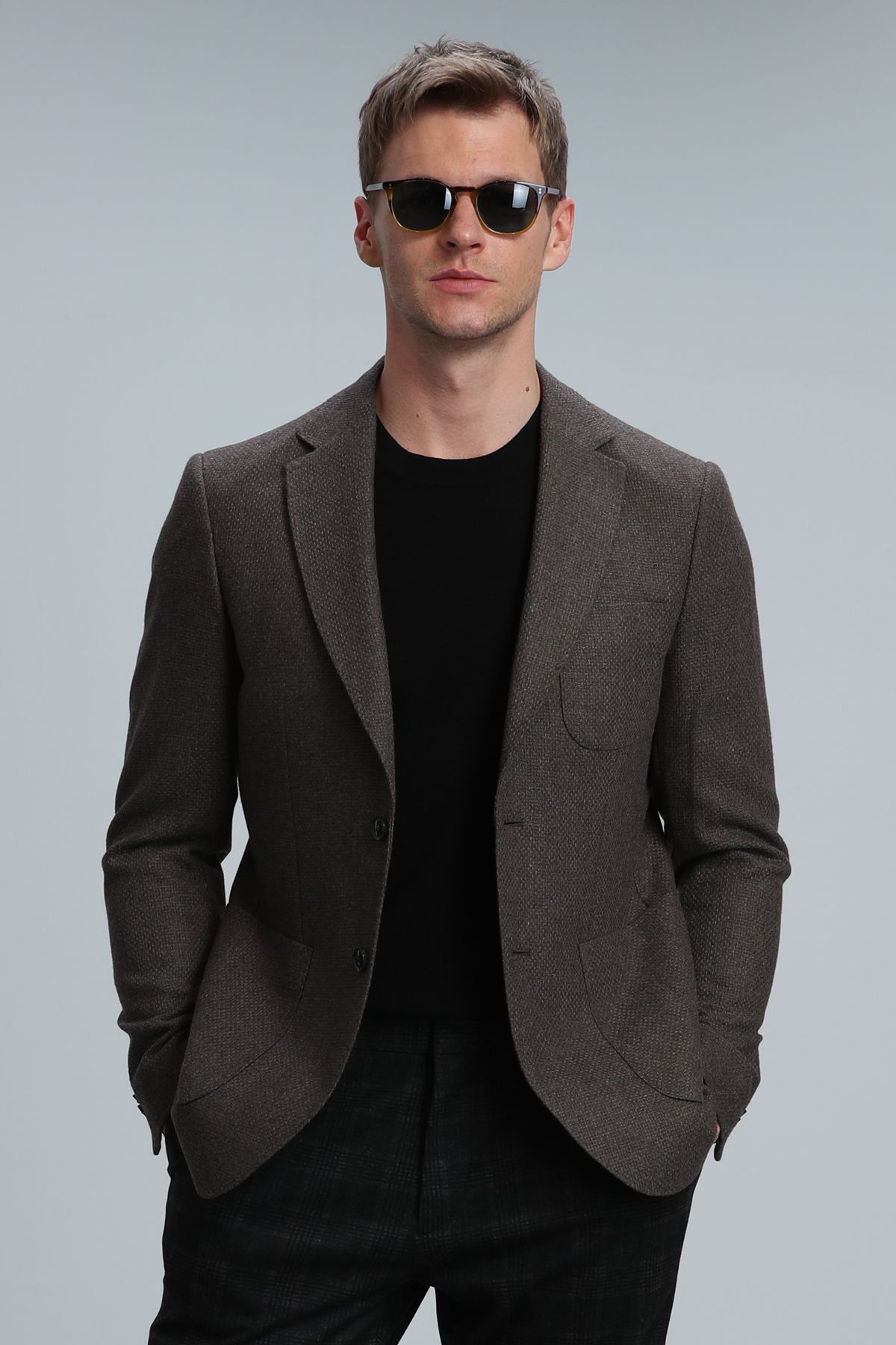 کت بلیزر چند رنگ مردانه گابریل اسپرت Blamer Jade Slim Fit قهوه ای Lufian