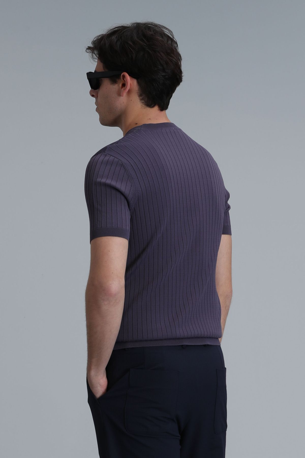 Lufian-Class Men's Sweater Plum 6