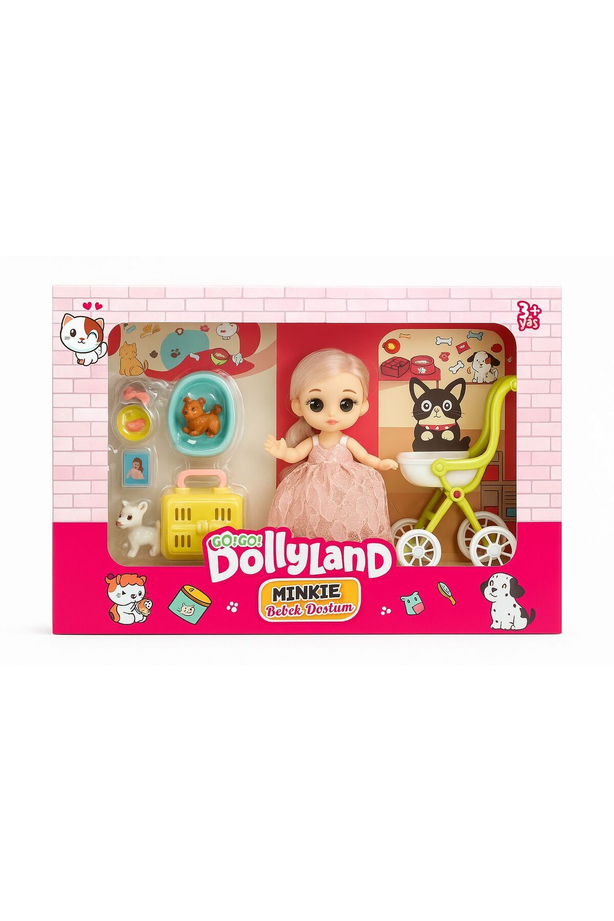 ela777 Minkie Bebek Dostum Bebek Arabalı Bebek