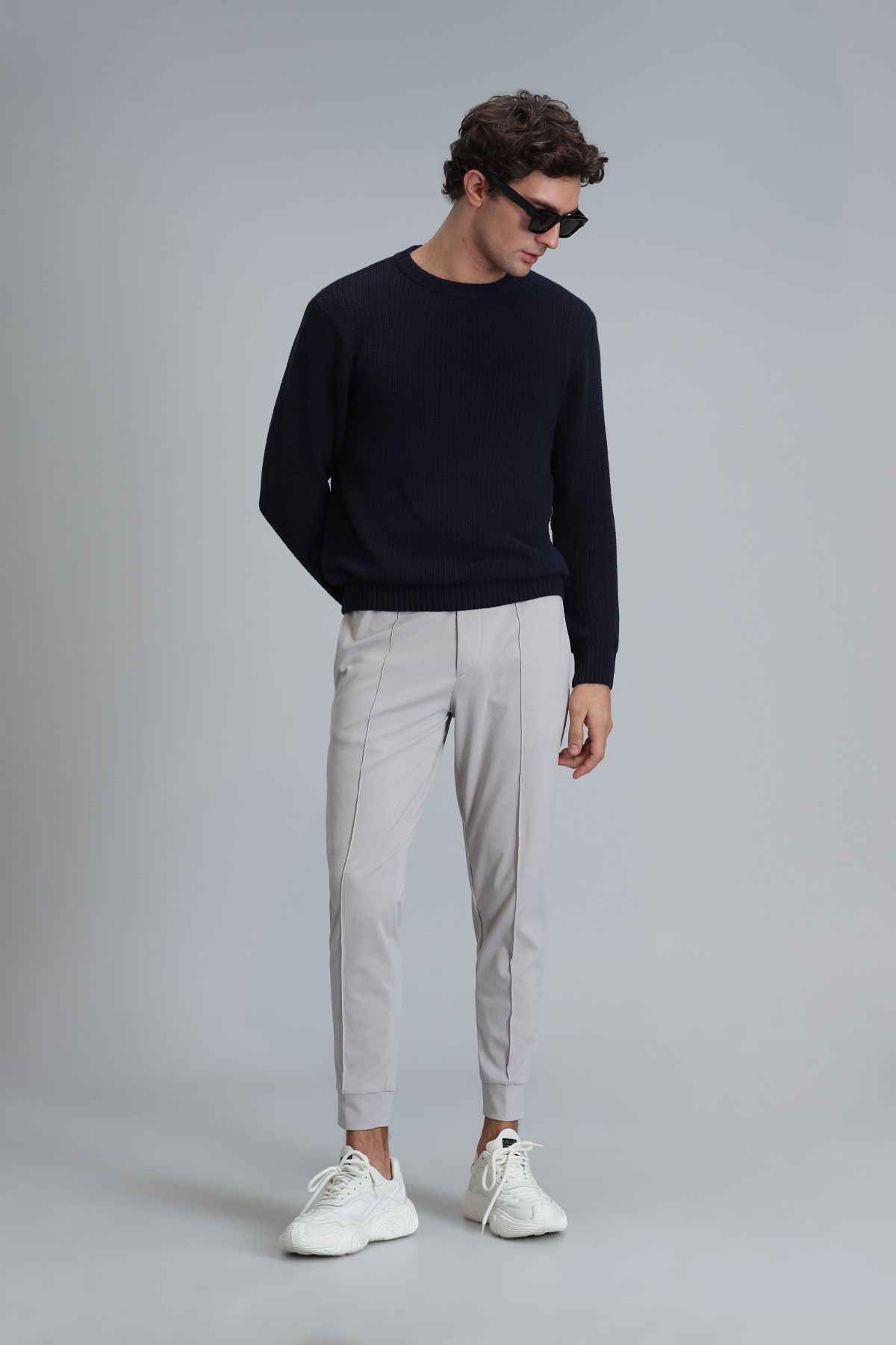Lufian-Pito Jogger Pants Tailored Fit Stone 4