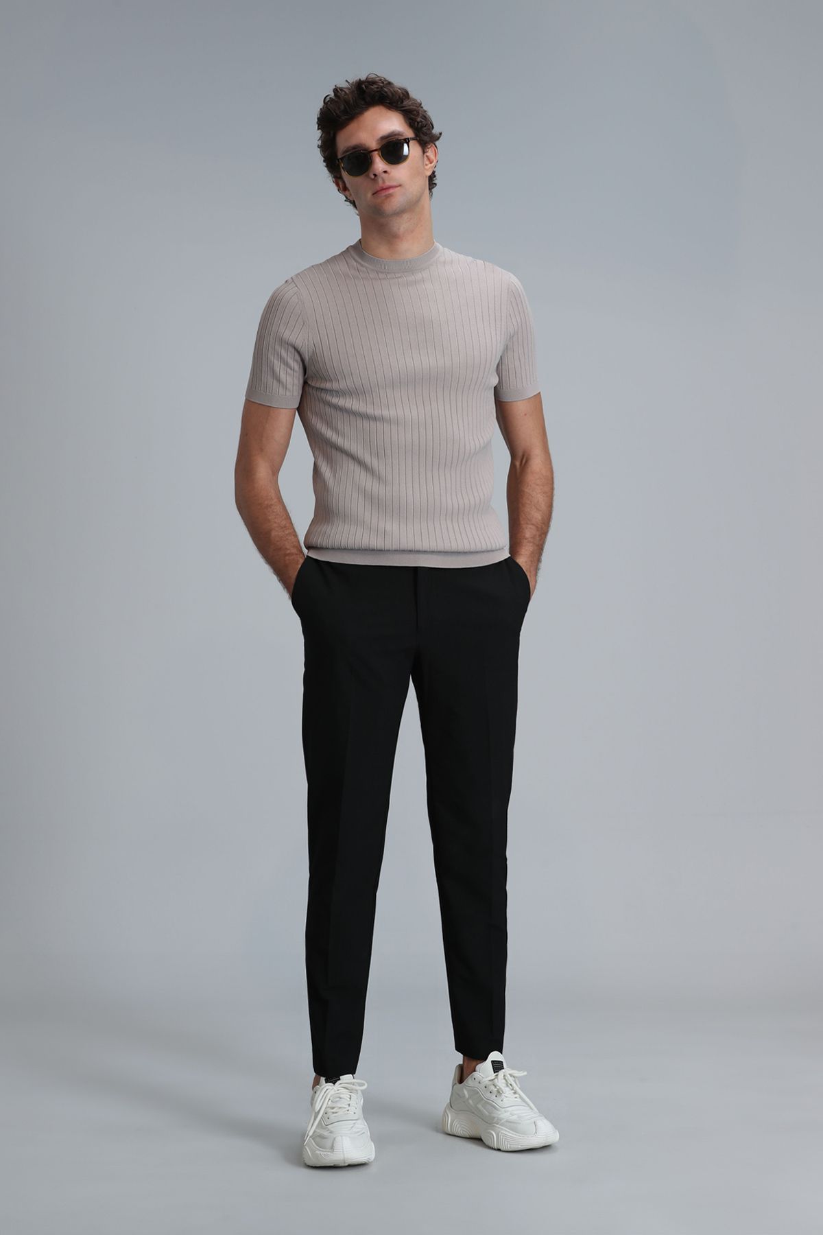 Lufian-Class Men's Sweater Beige 2