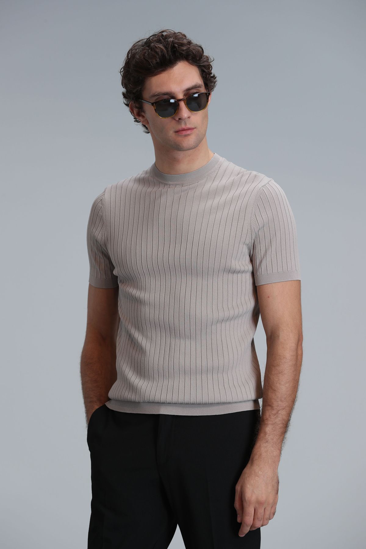 Lufian-Class Men's Sweater Beige 3