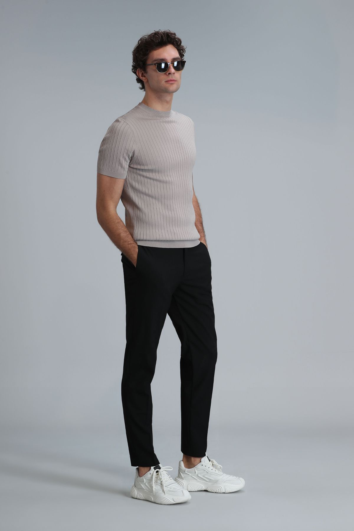Lufian-Class Men's Sweater Beige 4
