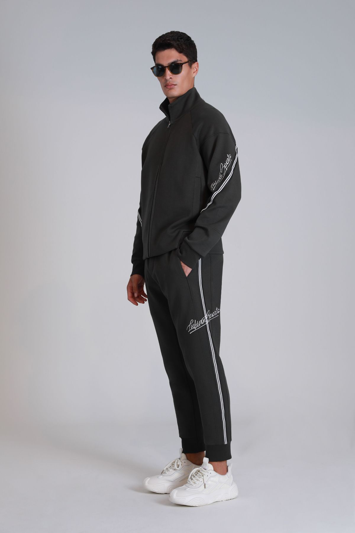 Lufian-Roader Men's Sweatpants - Dark Green 2