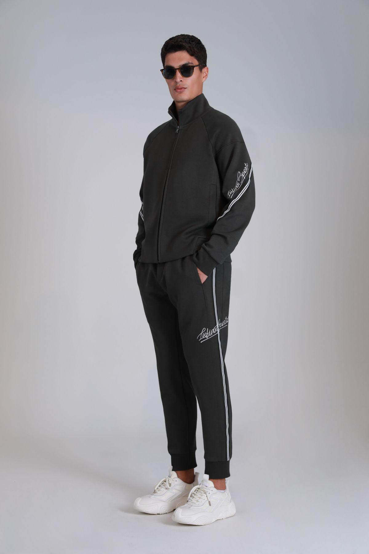 Lufian-Roader Men's Sweatpants - Dark Green 5