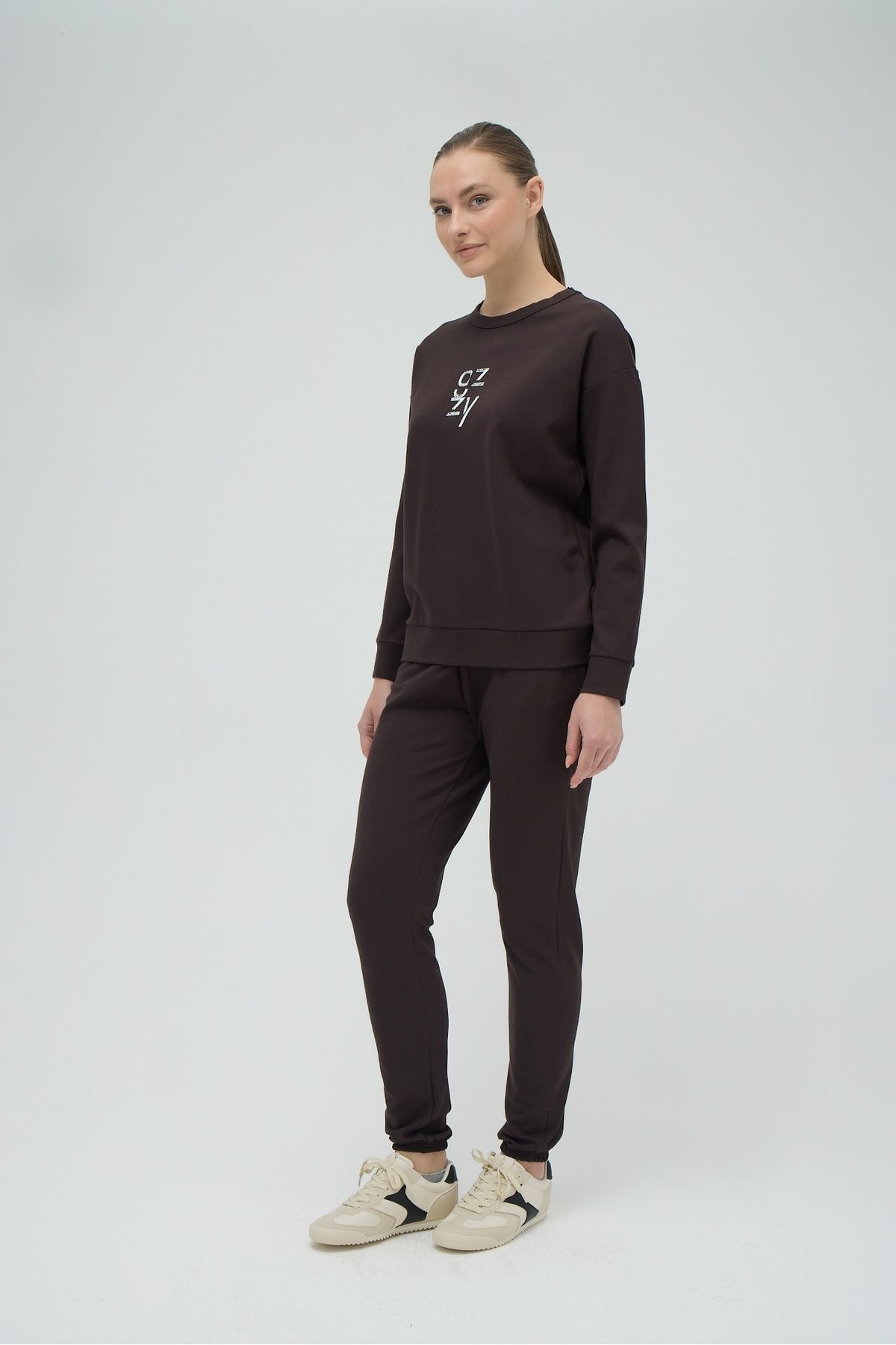 Sevim-Sevi̇m 21025 Printed Pants Suit 25Y 6