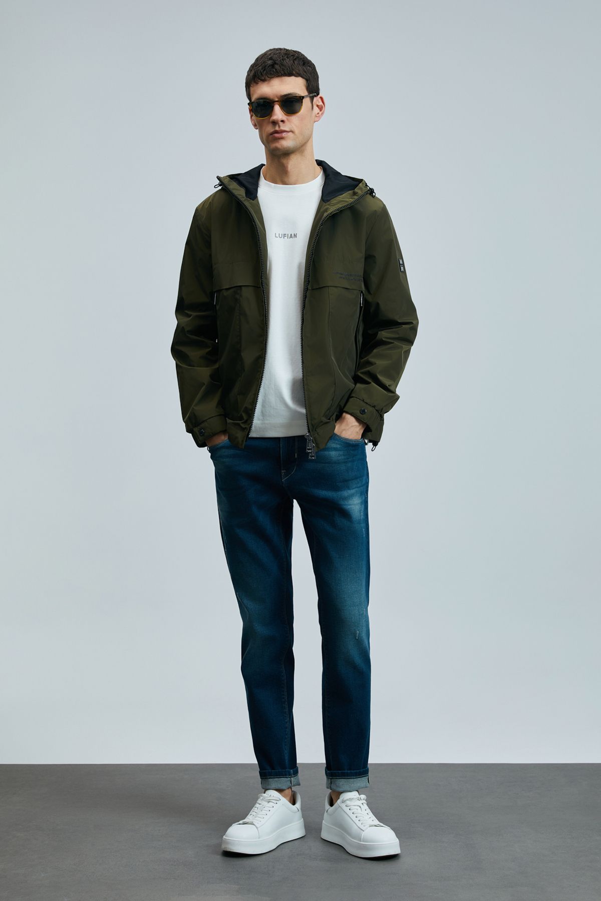Lufian Carlo Smart Jean Erkek Pantolon Slim Fit Mavi