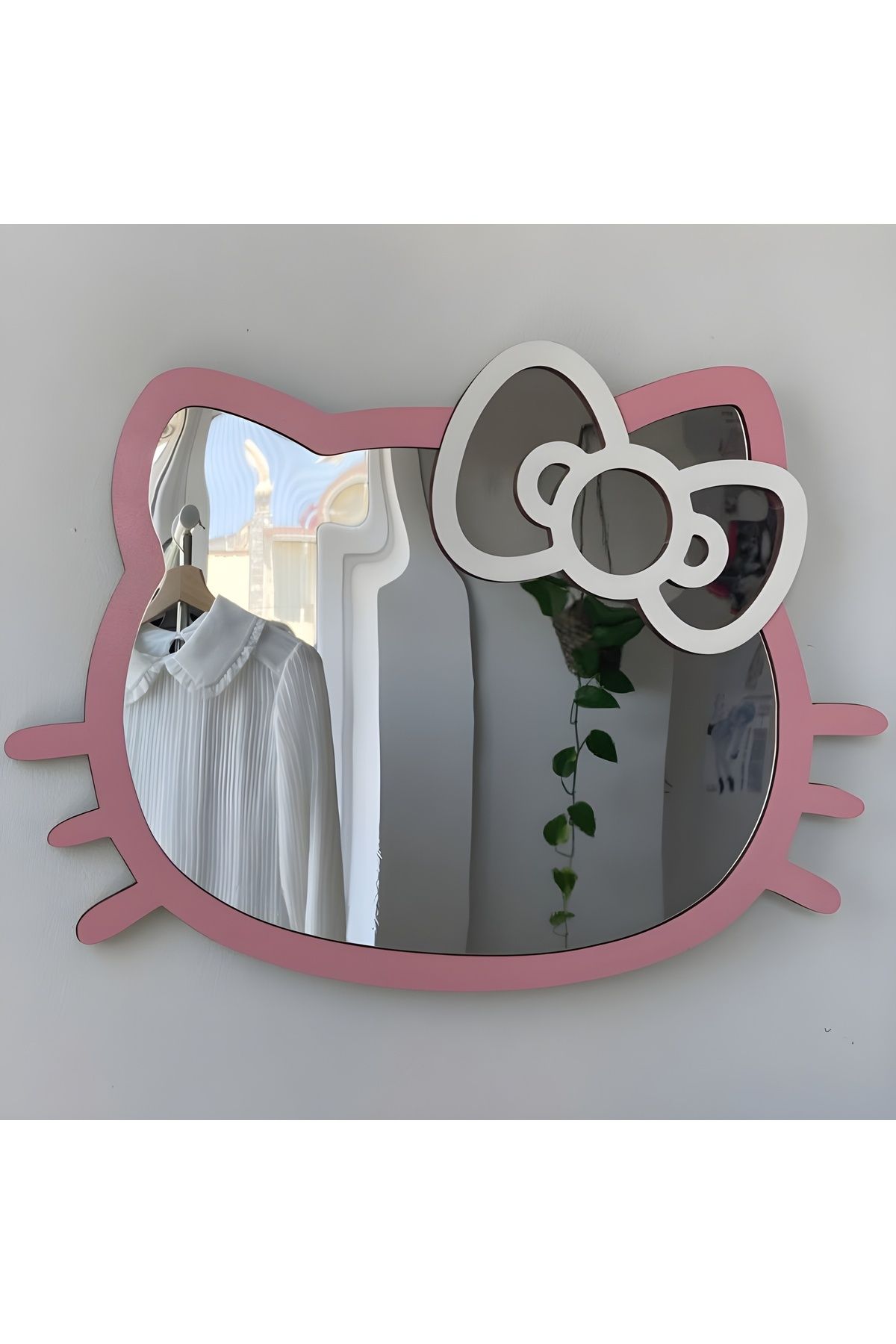 EmPoTekstilReklamTasarım HelloKitty Dekoratif Kırılmaz Çizilmez Ayna 30CM