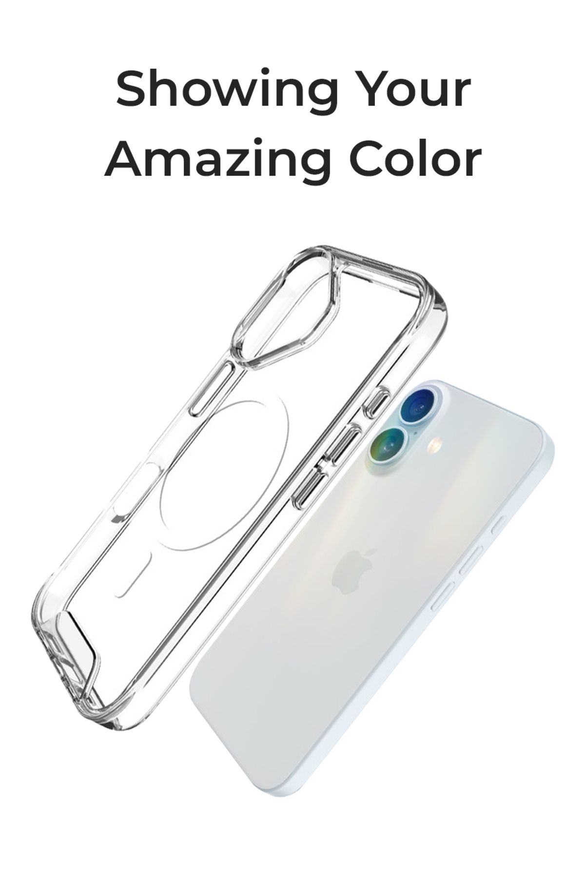 Glassology-جراب مغناطيسي شفاف لهاتف iPhone 16 مع واقي شاشة 8