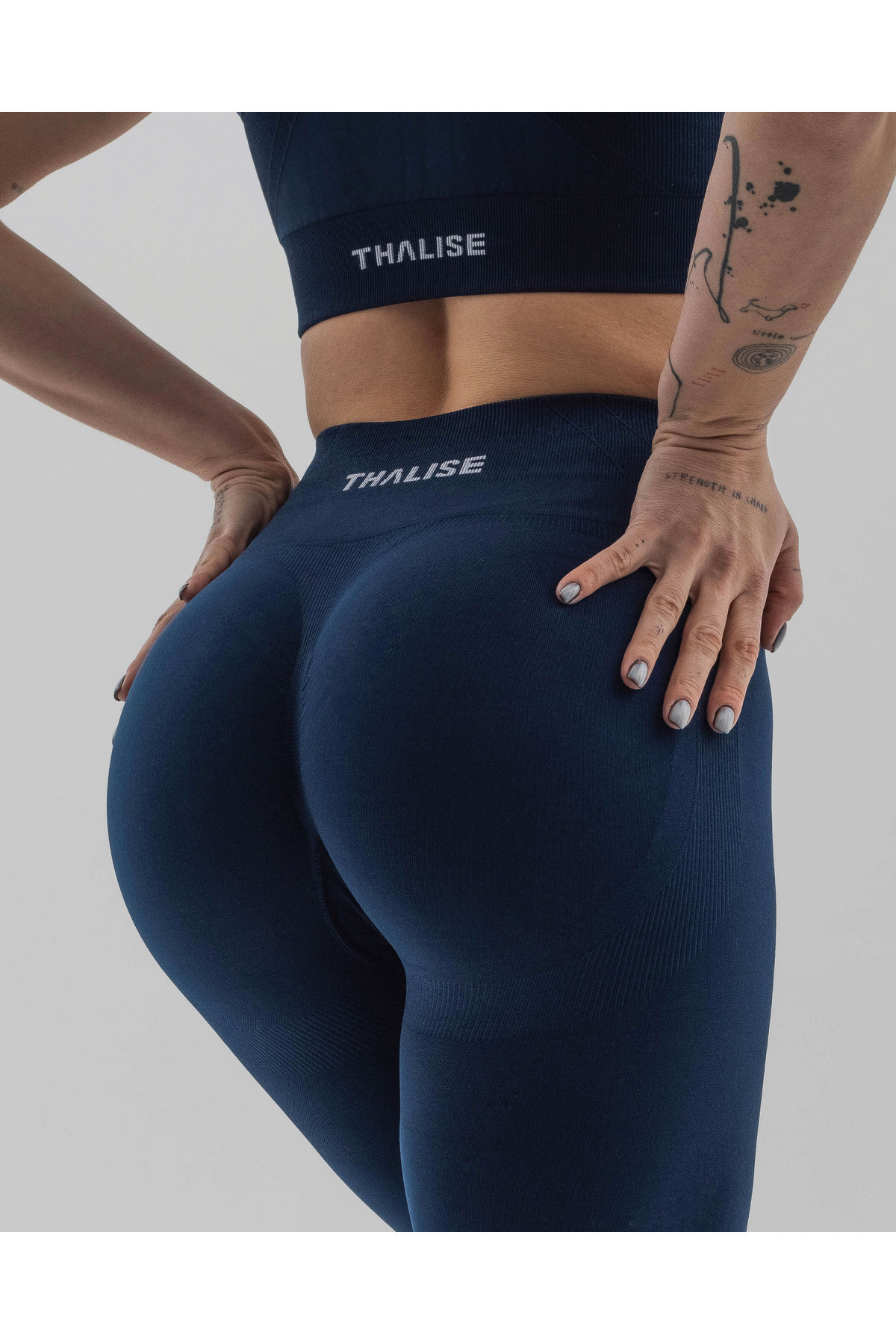 THALISE  Essenza Seamless/Dikişsiz Scrunch Push-Up Detaylı Toparlayıcı Büzgülü Tayt - Görsel 2