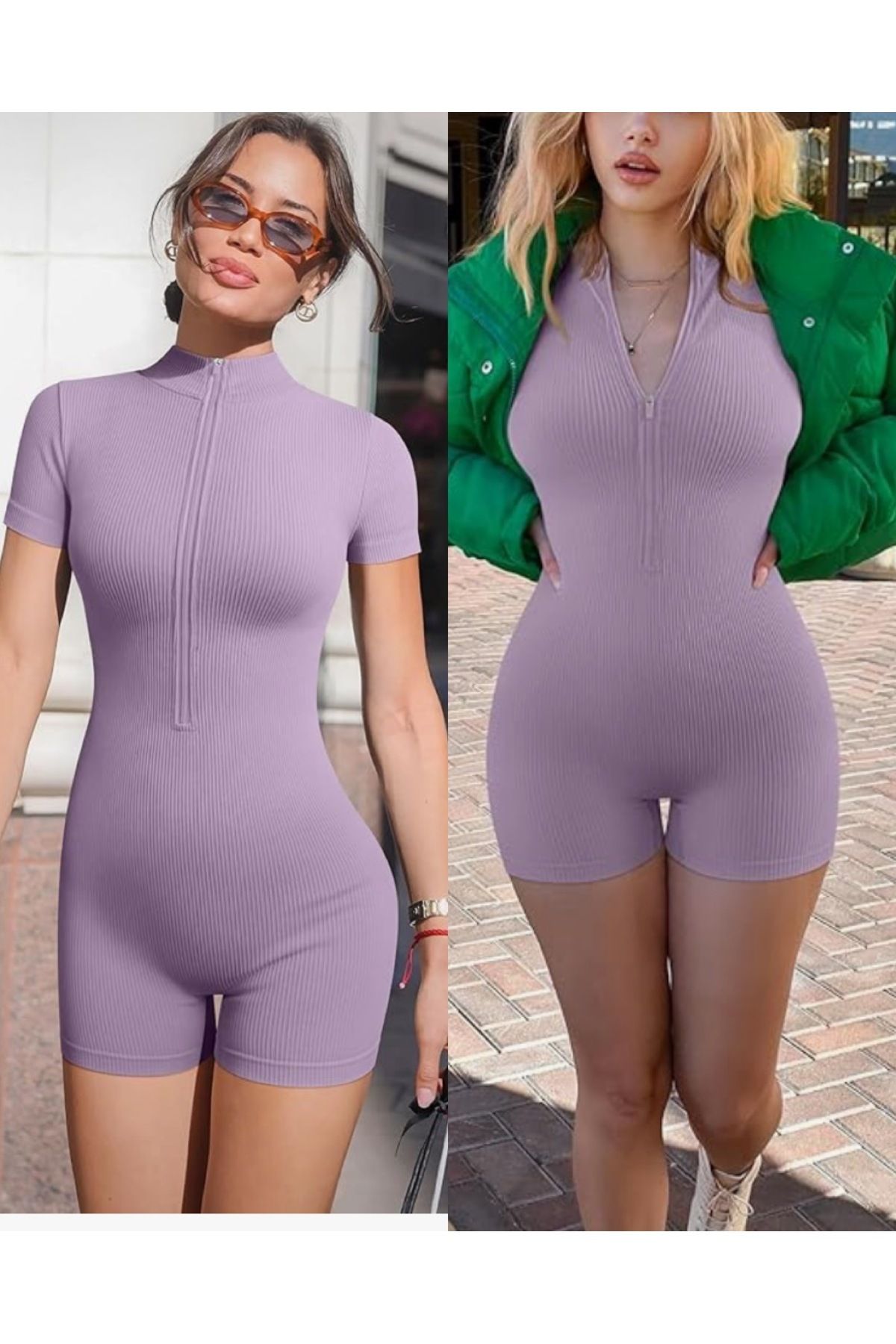 hipnoz butik Kadın burgu kumaş şort tulum