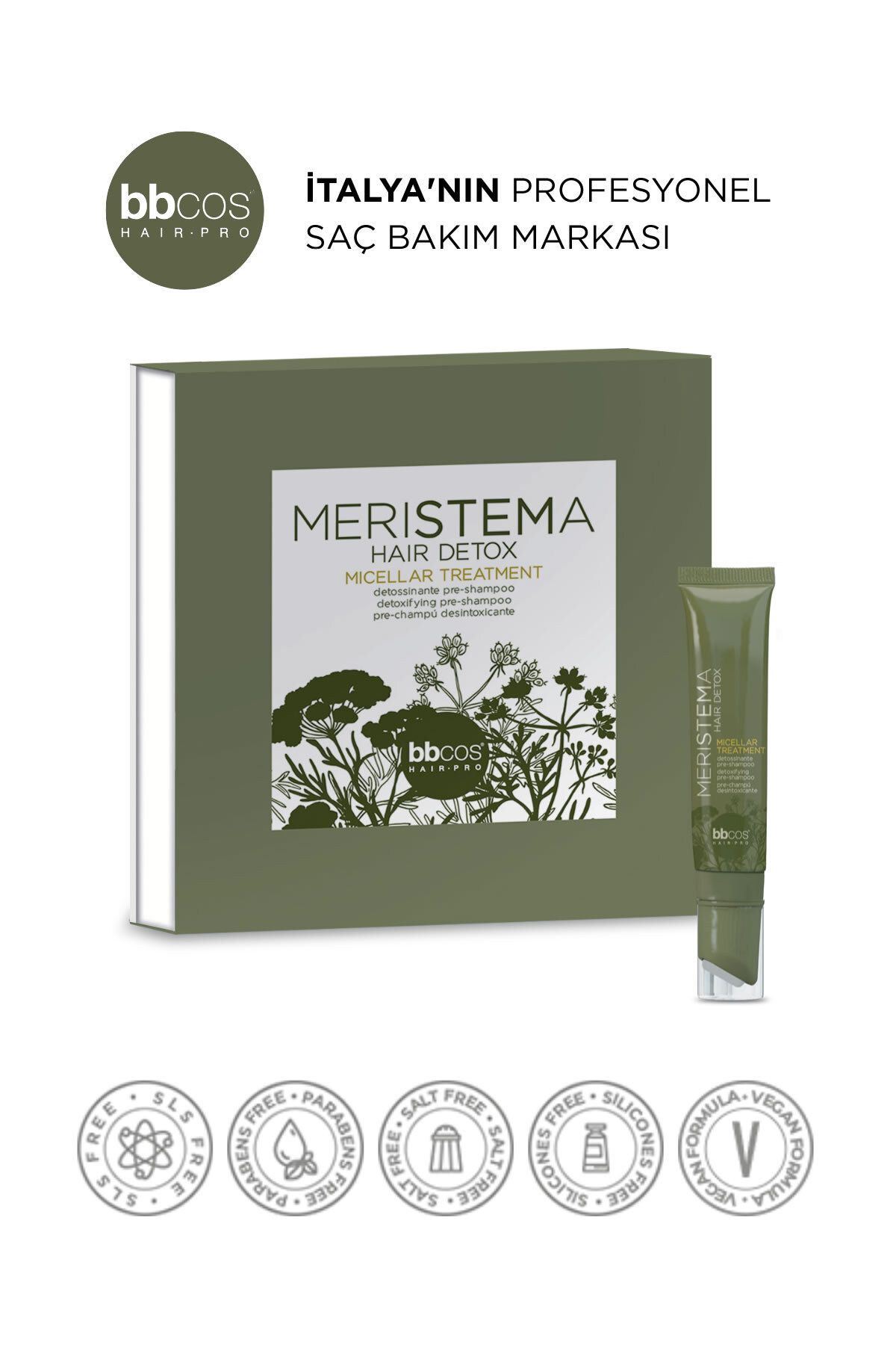 bbcos Maristema Micellar Treatment, Bitki Kök Hücreli Arındırıcı Saç Derisi Misel Bakımı 6'lı Paket