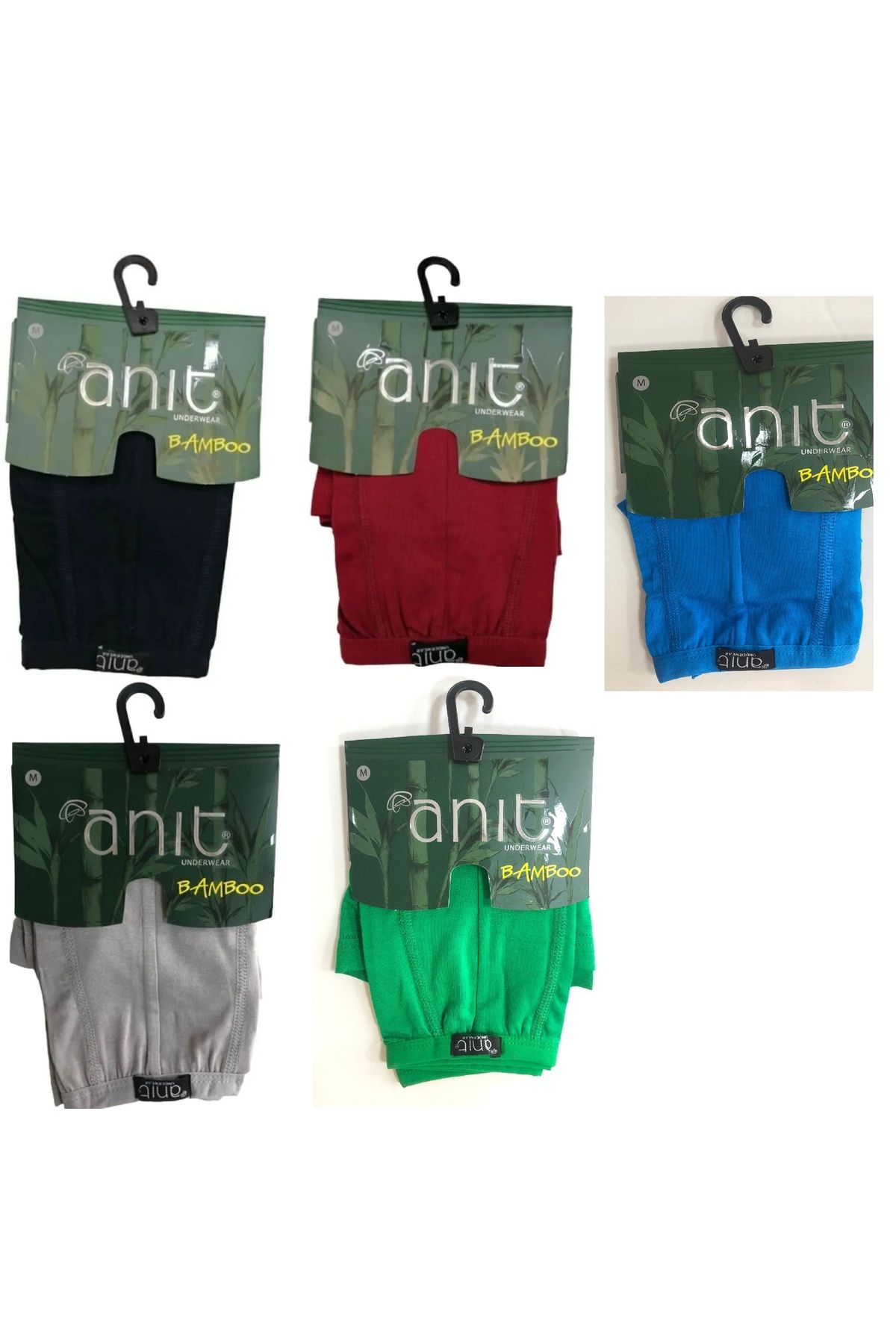 Anıt ANIT 1273 BAMBU BOXER RENK SEÇENEKLİ 5'li PAKET