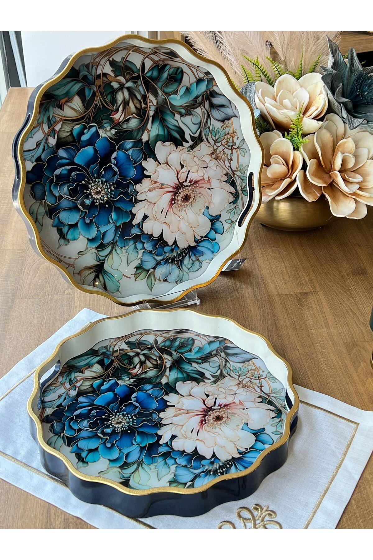 ROSSEV Afra 2-Piece Wooden Tray