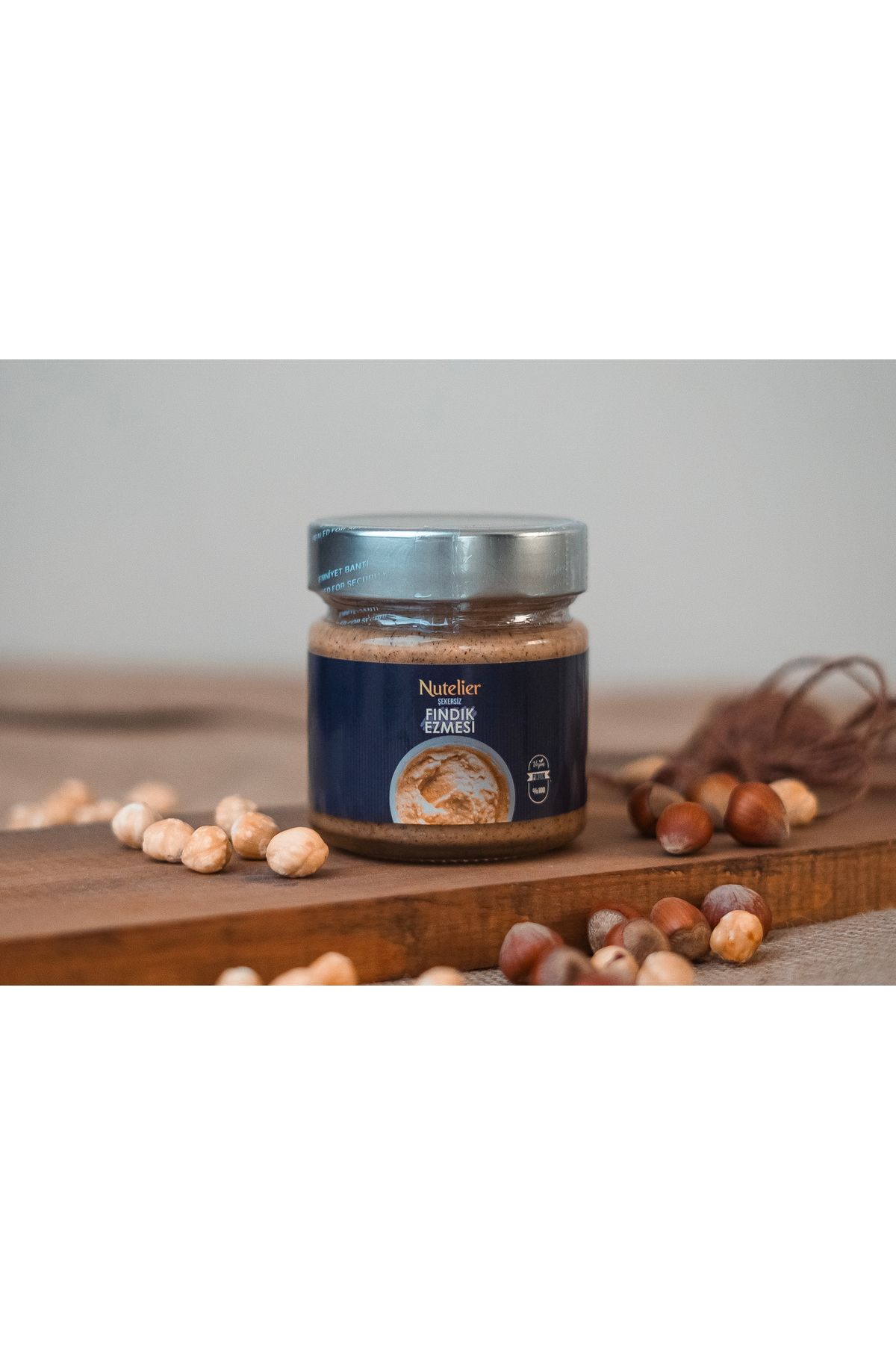 nutelier Şekersiz Fındık Ezmesi 200GR %100 Fındık