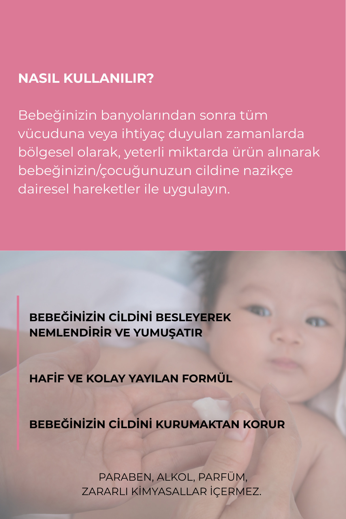 Let's Be NATURAL Bebek Losyon 200 ml Doğal Besleyici Ve Nemlendirici Bebek Bakım Kremi fotoğrafı 6 (önizleme)