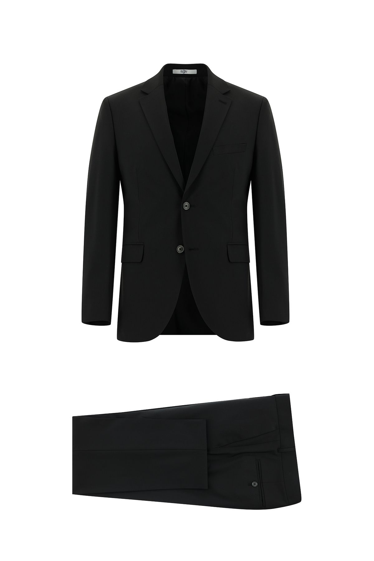 Kiğılı Slim Fit Dar Kesim Yünlü Klasik Takım Elbise