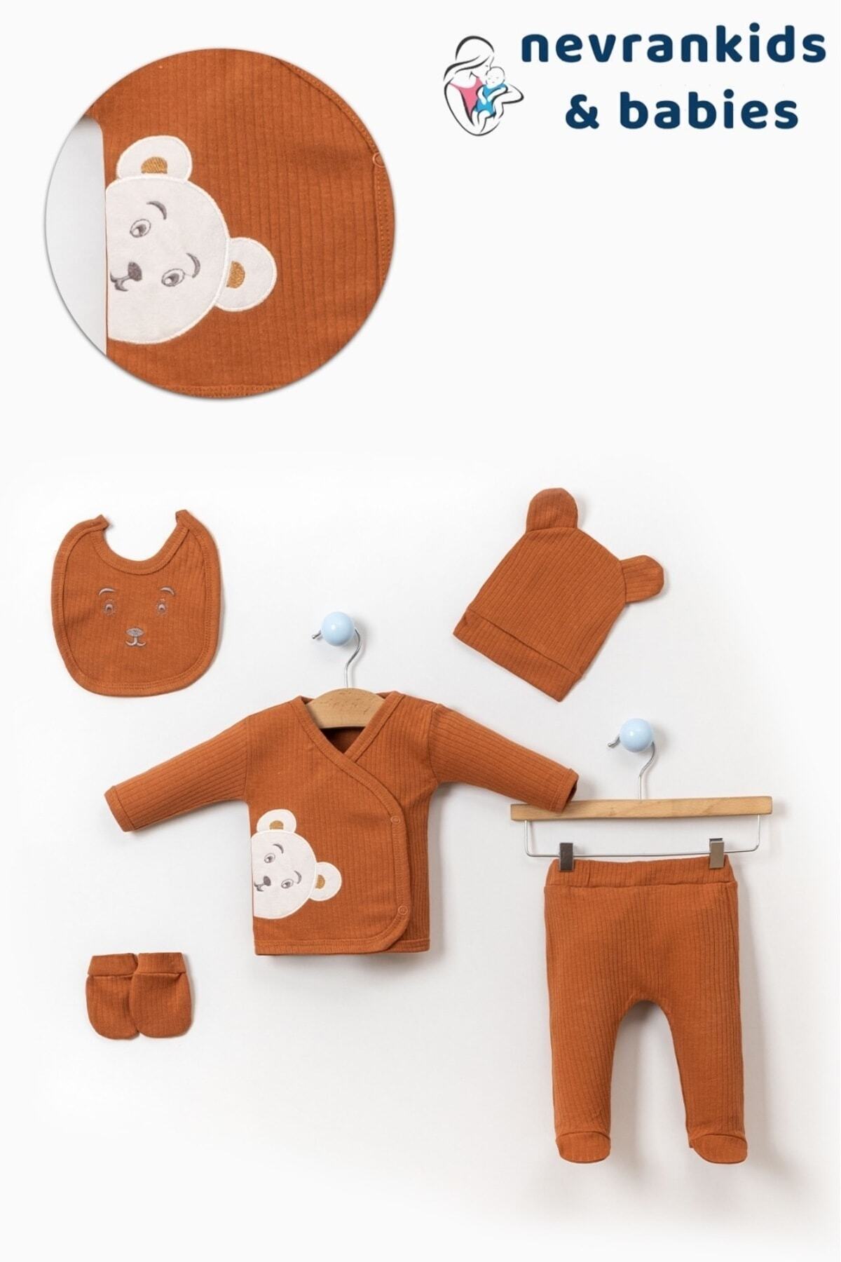 nevrankids Bear Organik 5'li Hastane Çıkışı Seti fotoğrafı 3 (önizleme)