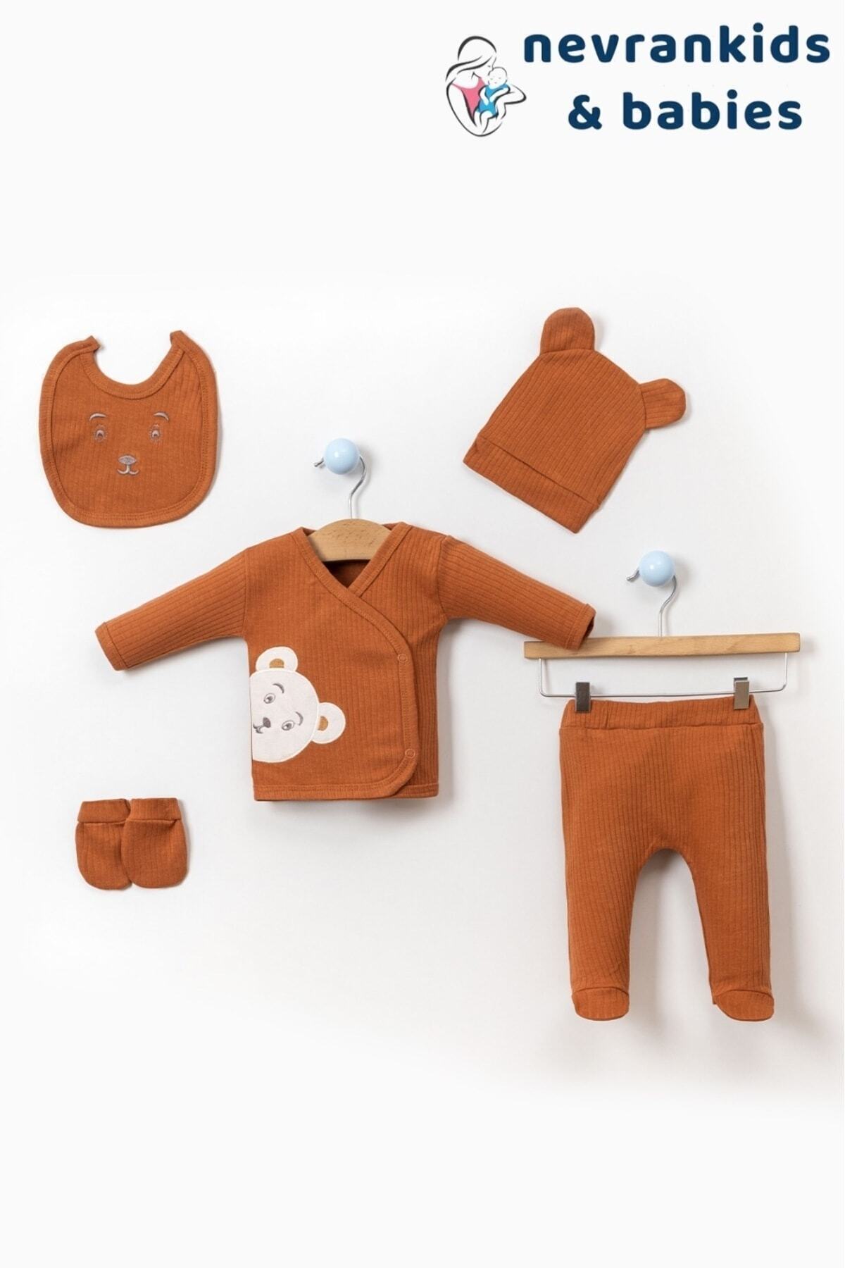 nevrankids Bear Organik 5'li Hastane Çıkışı Seti fotoğrafı 6 (önizleme)