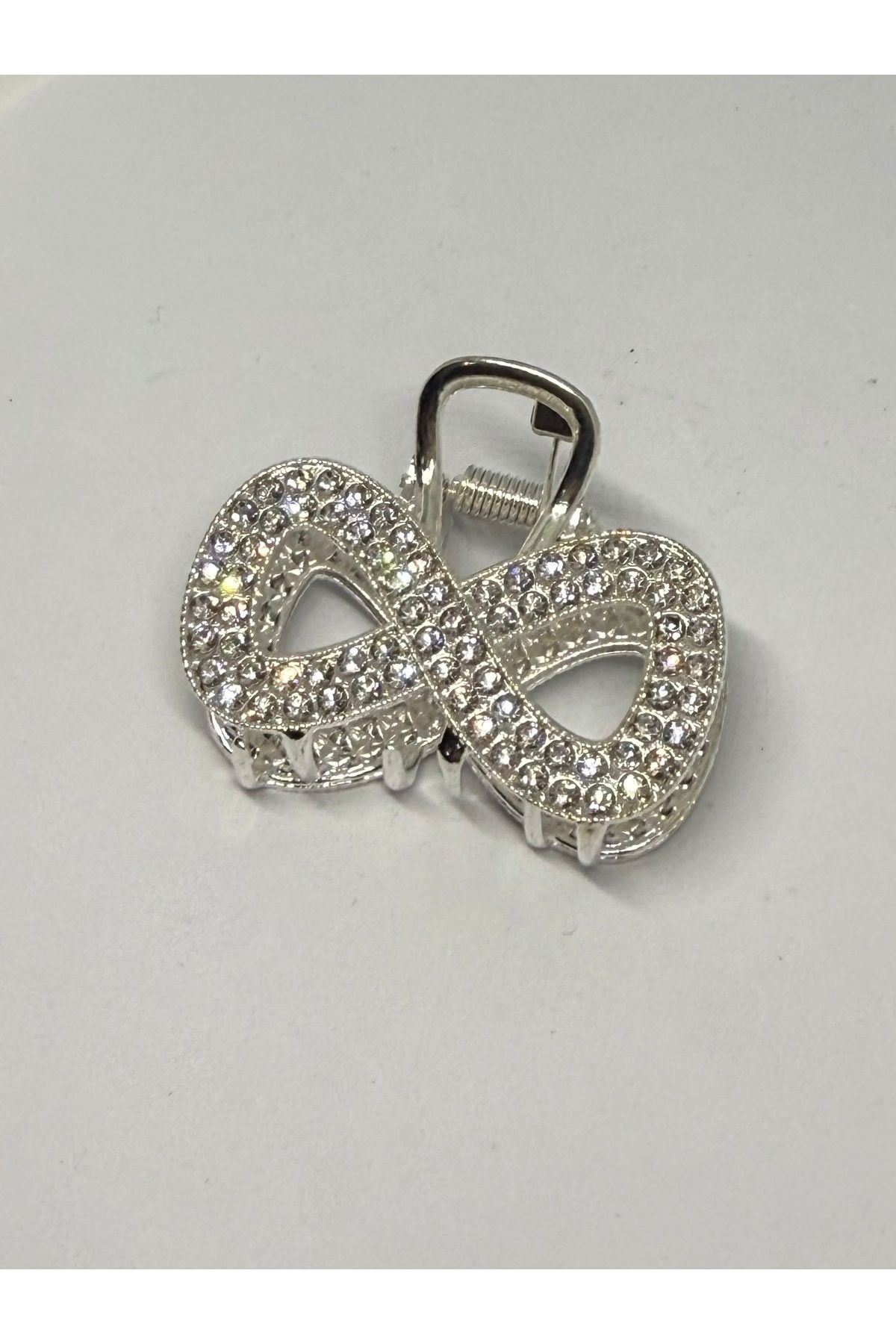 Gulsah's Store Metal taşlı sonsuzluk figürlü mandal toka