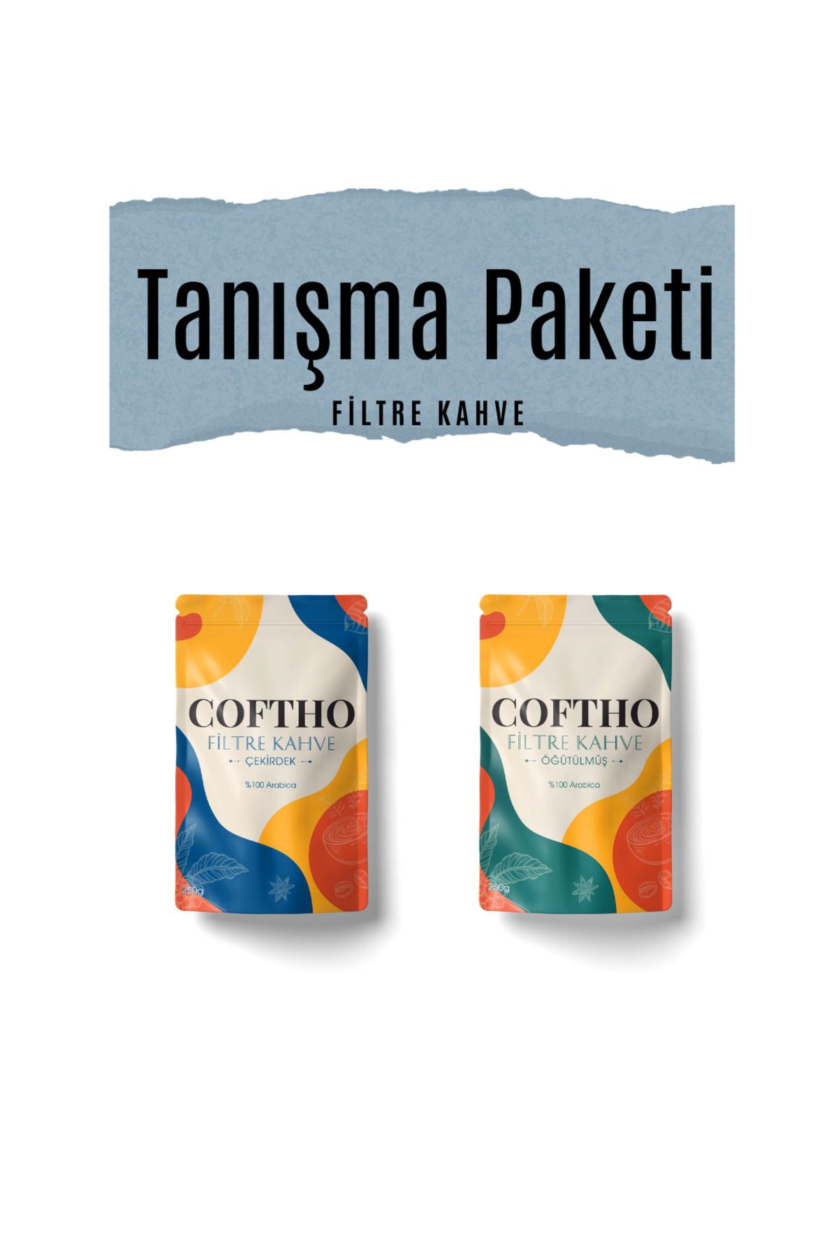 COFTHO Tanışma Paketi Filtre Kahve %100 Arabica Single Origin (Öğütülmüş + Çekirdek) 2 x 250 G.